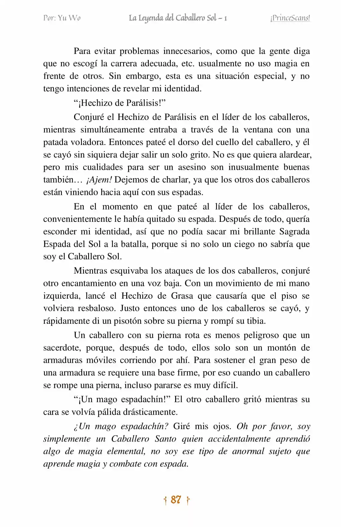 La Leyenda Del Caballero Sol (Novela) (Novela) - Capítulo 5 - Página 13 - LectorTMOo