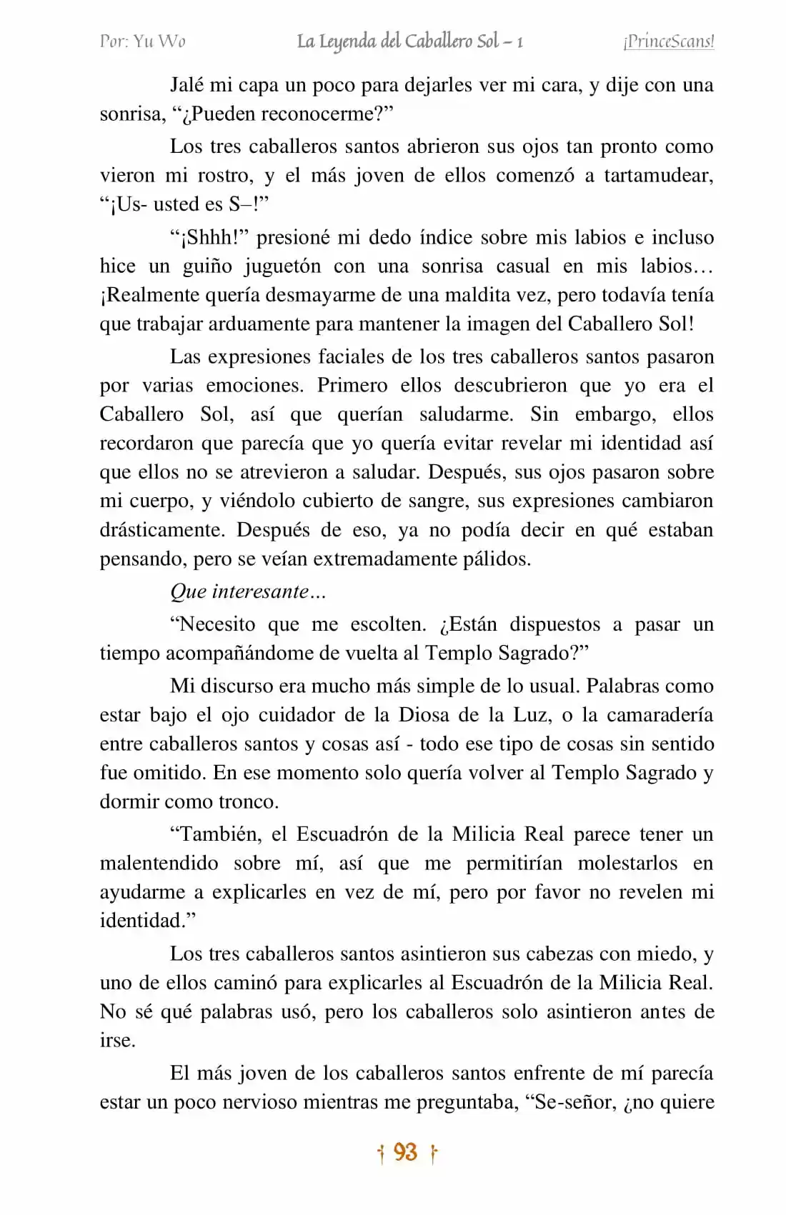 La Leyenda Del Caballero Sol (Novela) (Novela) - Capítulo 5 - Página 19 - LectorTMOo
