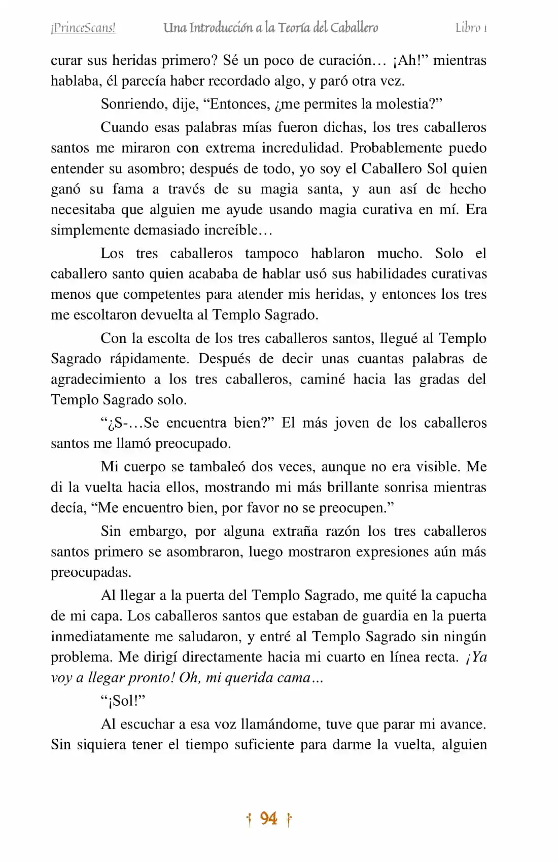 La Leyenda Del Caballero Sol (Novela) (Novela) - Capítulo 5 - Página 20 - LectorTMOo