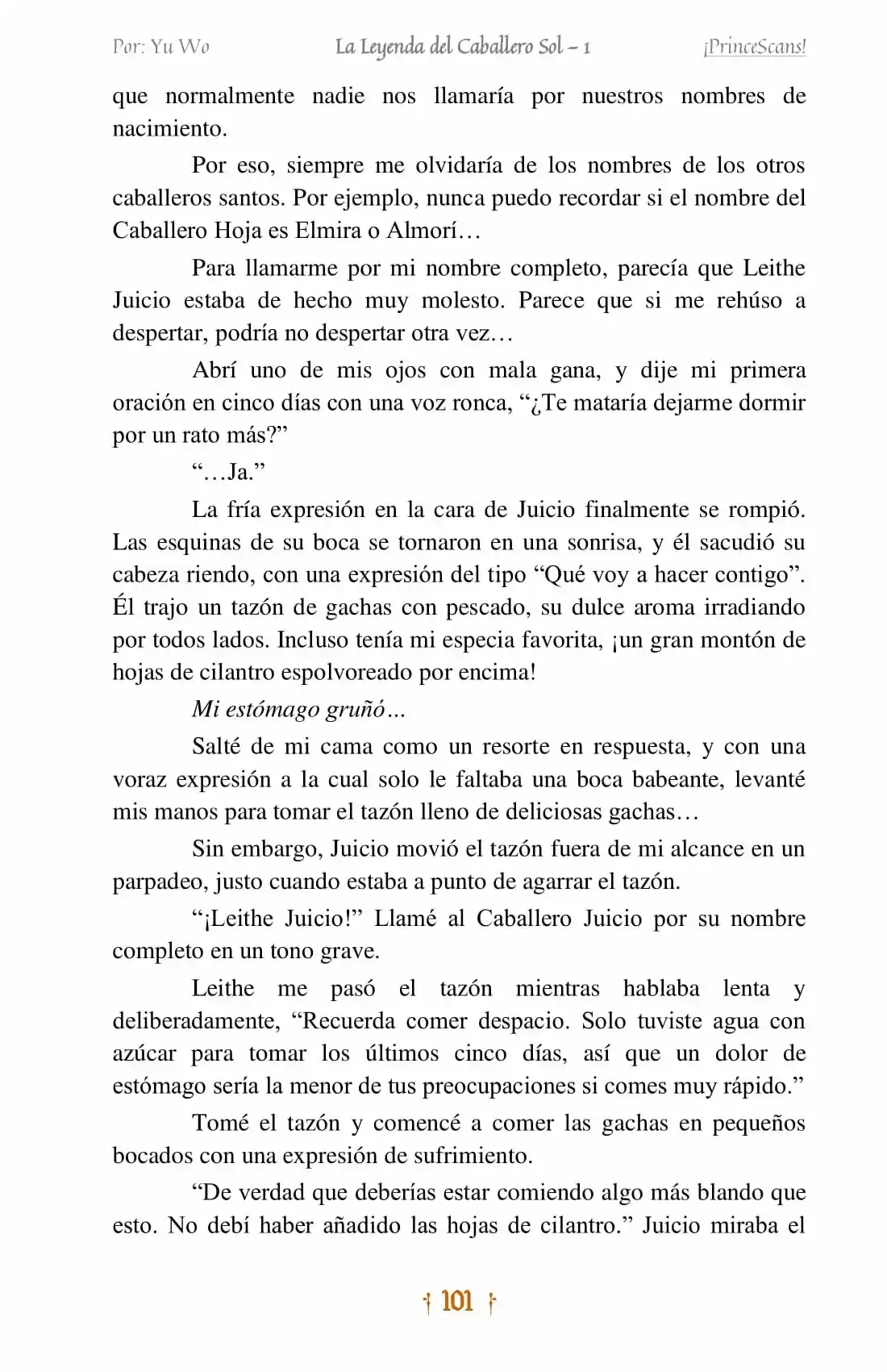 La Leyenda Del Caballero Sol (Novela) (Novela) - Capítulo 6 - Página 5 - LectorTMOo