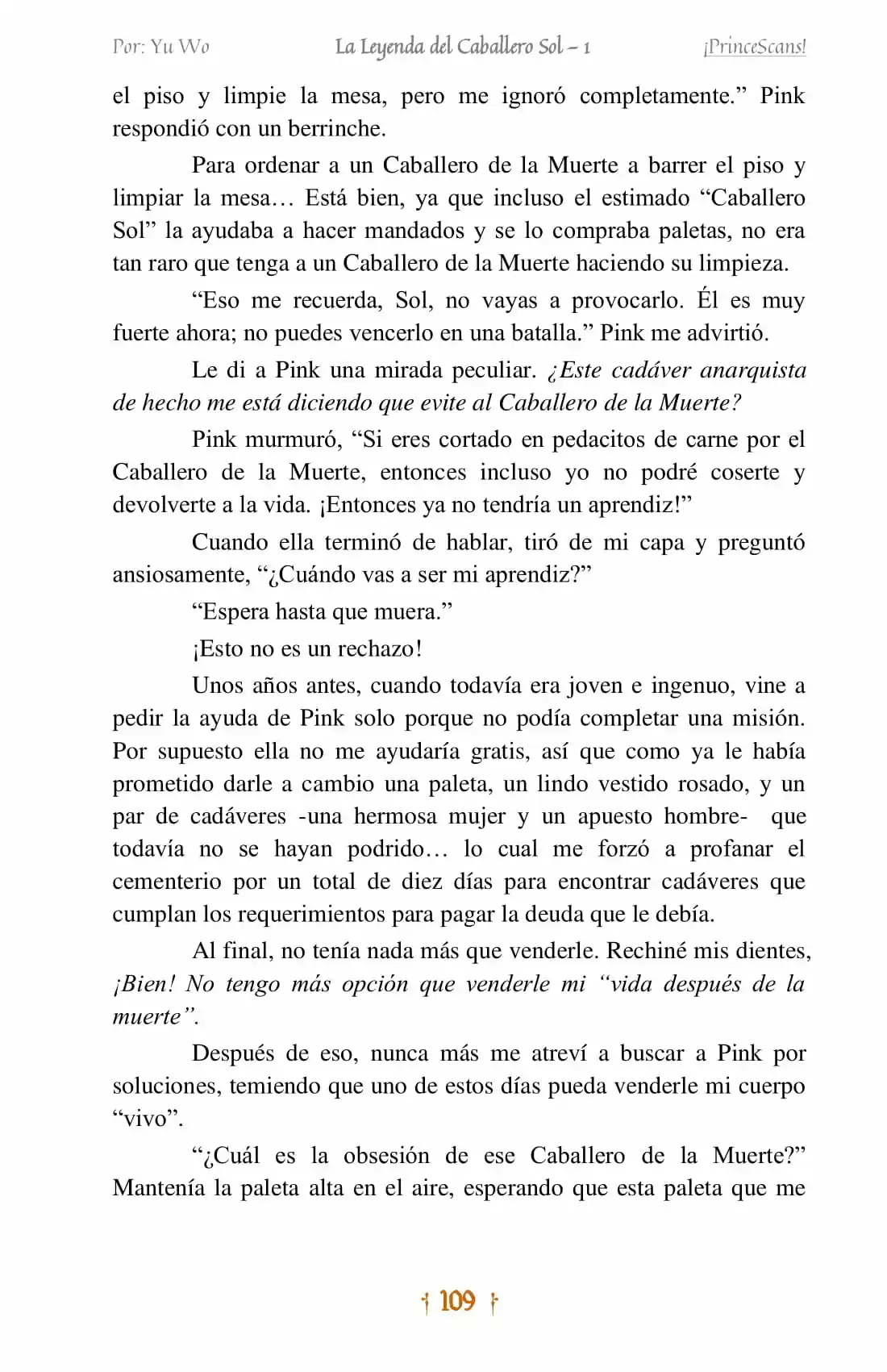 La Leyenda Del Caballero Sol (Novela) (Novela) - Capítulo 6 - Página 13 - LectorTMOo