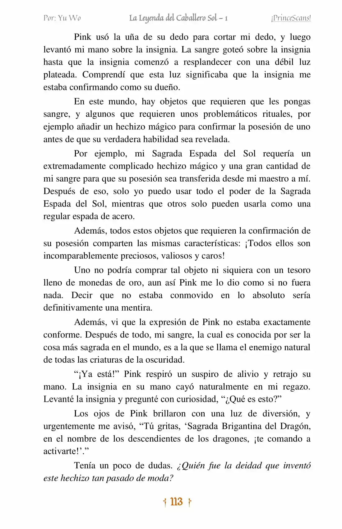 La Leyenda Del Caballero Sol (Novela) (Novela) - Capítulo 6 - Página 17 - LectorTMOo