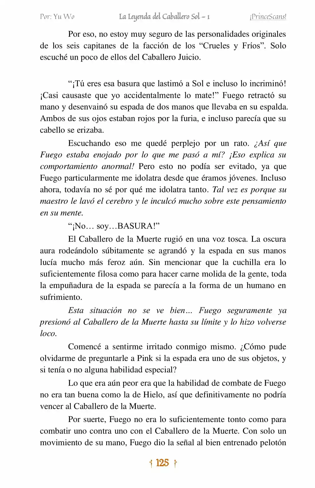 La Leyenda Del Caballero Sol (Novela) (Novela) - Capítulo 7 - Página 9 - LectorTMOo