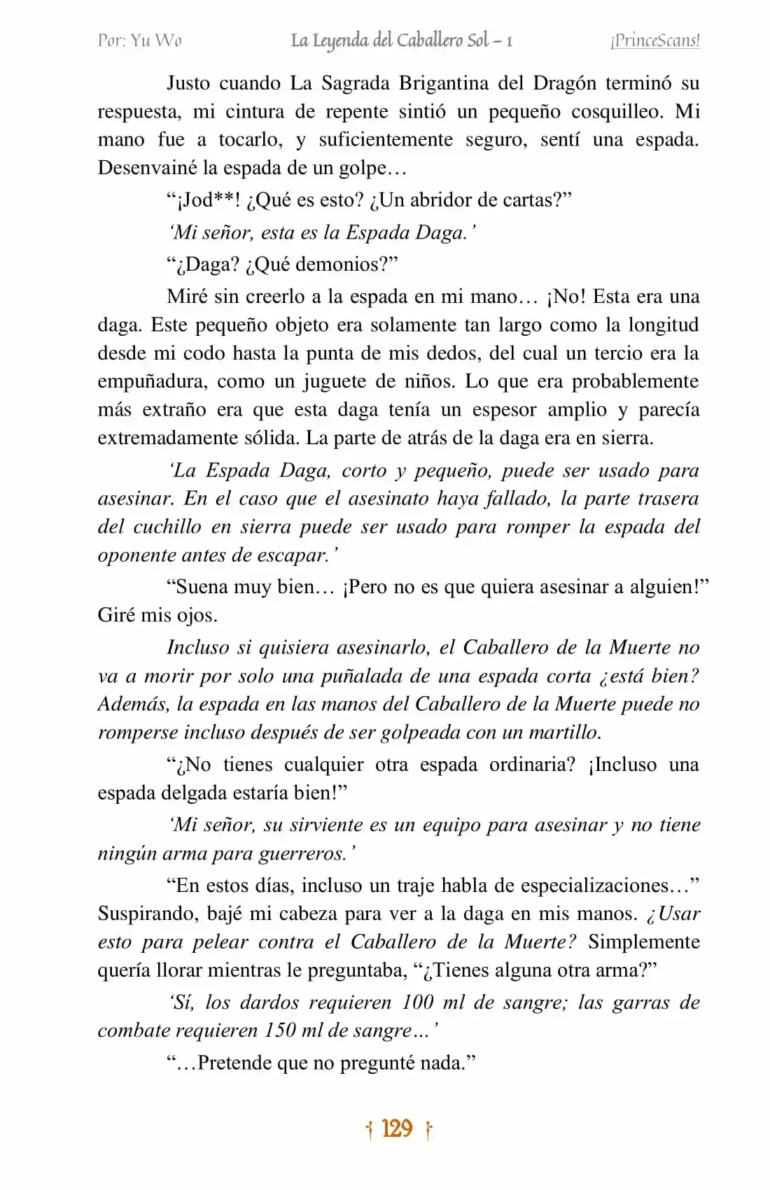 La Leyenda Del Caballero Sol (Novela) (Novela) - Capítulo 7 - Página 13 - LectorTMOo