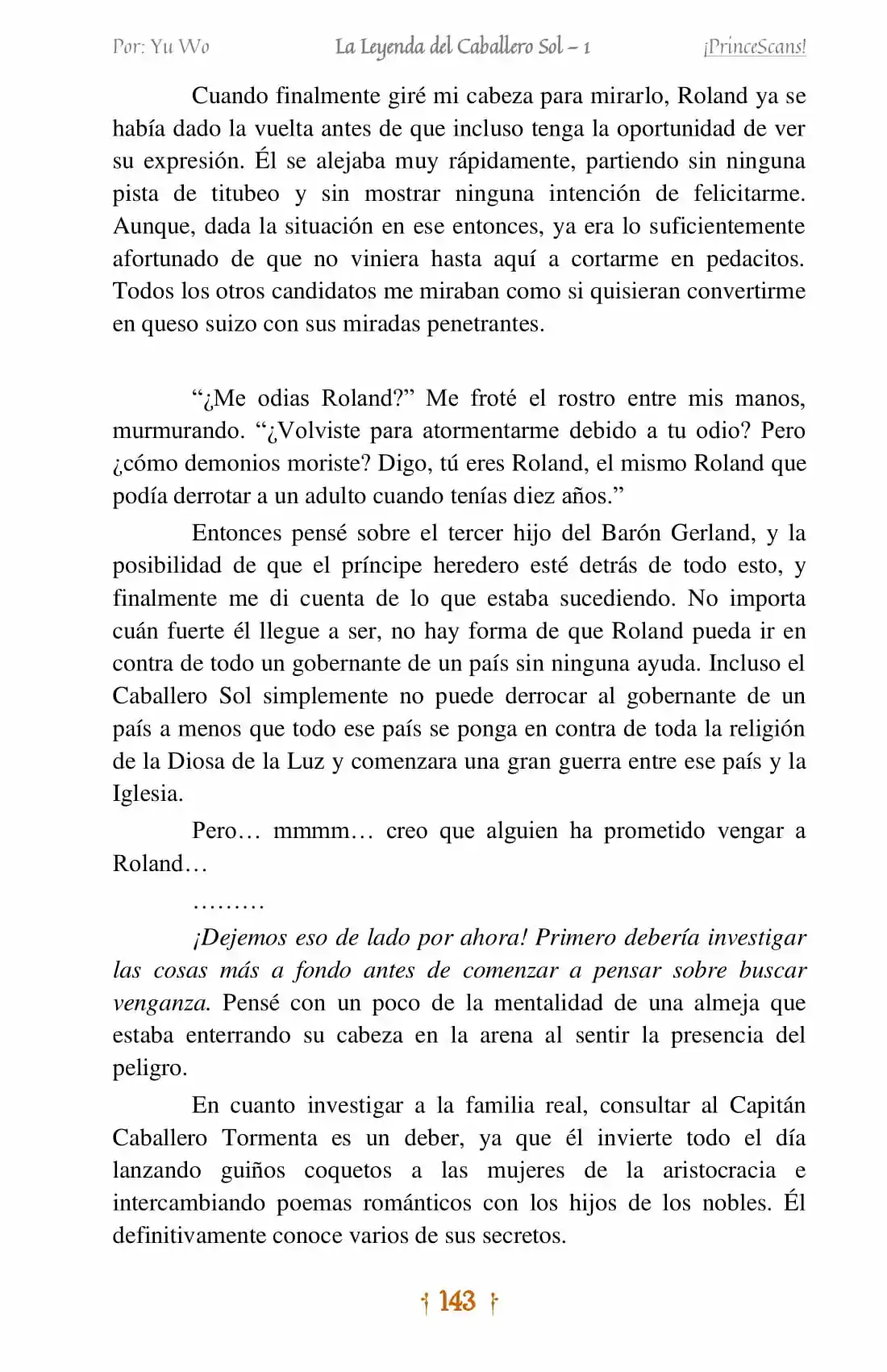 La Leyenda Del Caballero Sol (Novela) (Novela) - Capítulo 8 - Página 5 - LectorTMOo