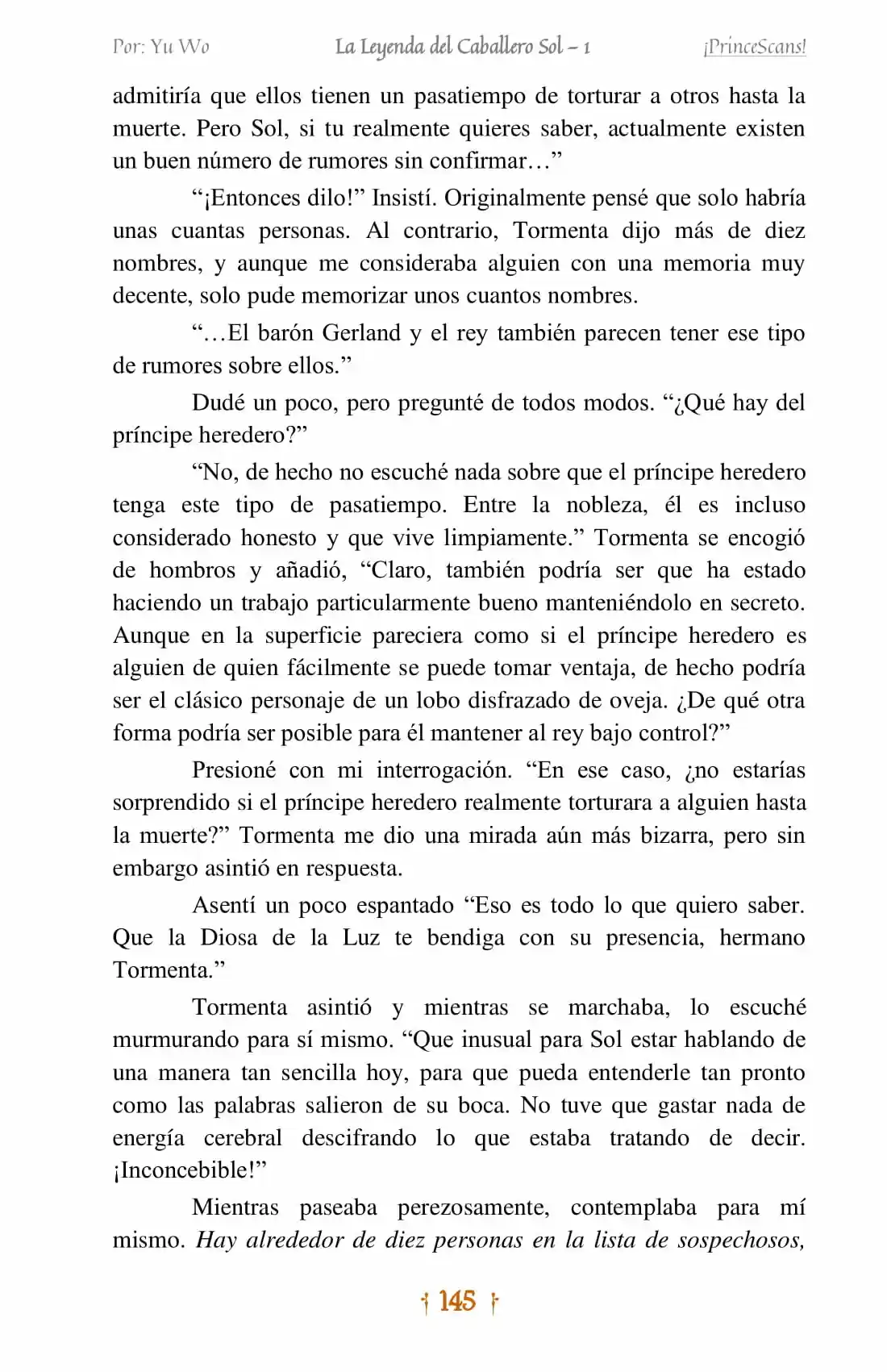 La Leyenda Del Caballero Sol (Novela) (Novela) - Capítulo 8 - Página 7 - LectorTMOo