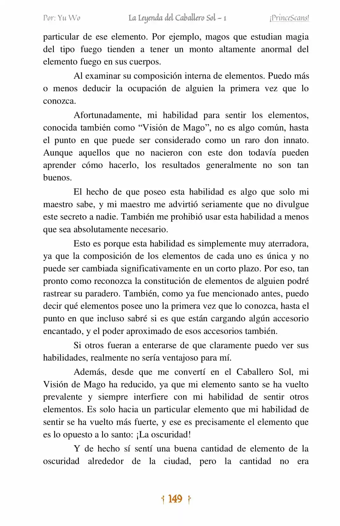La Leyenda Del Caballero Sol (Novela) (Novela) - Capítulo 8 - Página 11 - LectorTMOo