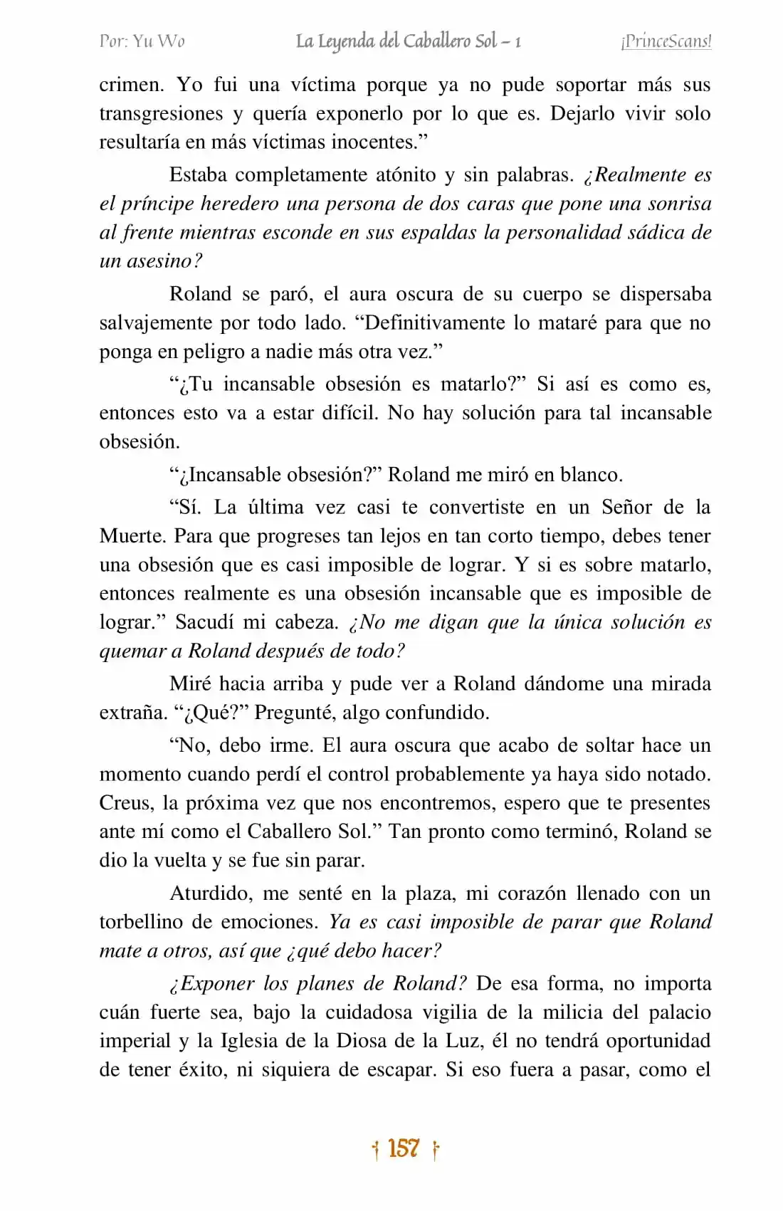 La Leyenda Del Caballero Sol (Novela) (Novela) - Capítulo 8 - Página 19 - LectorTMOo
