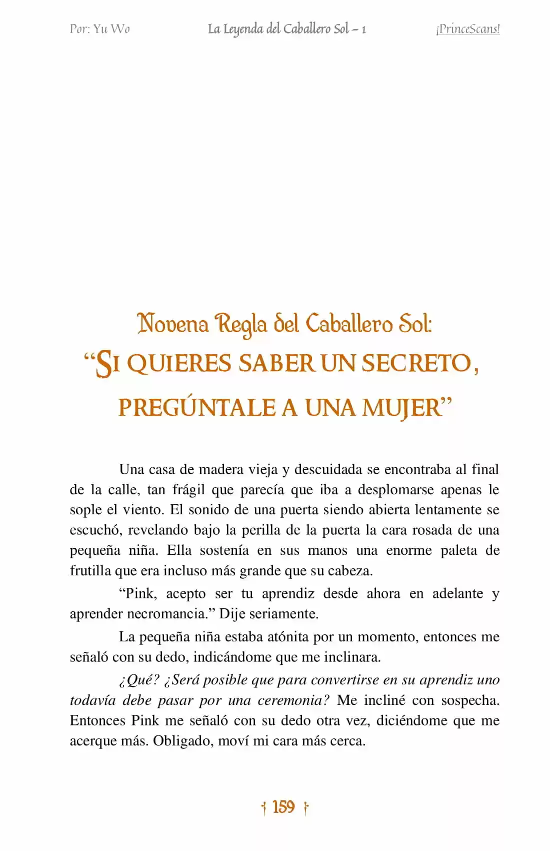 La Leyenda Del Caballero Sol (Novela) (Novela) - Capítulo 9 - Página 3 - LectorTMOo