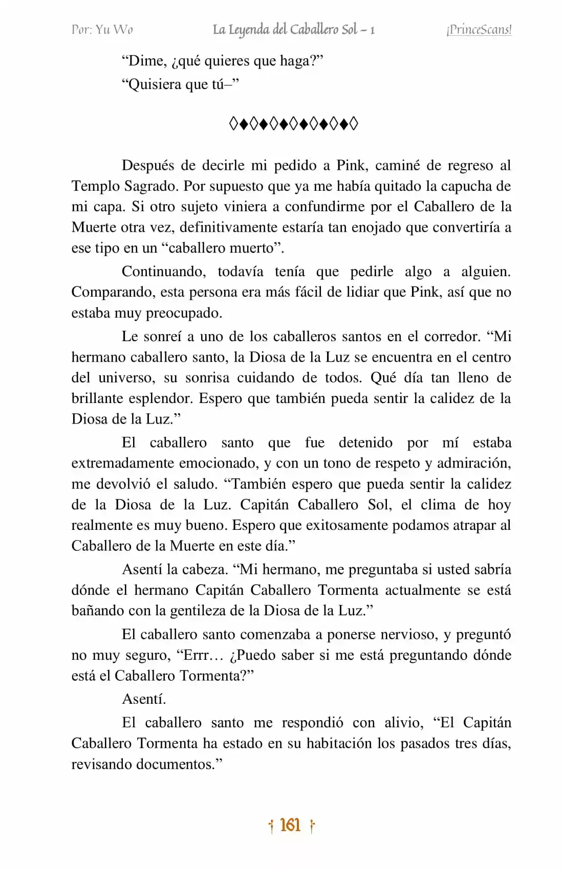 La Leyenda Del Caballero Sol (Novela) (Novela) - Capítulo 9 - Página 5 - LectorTMOo