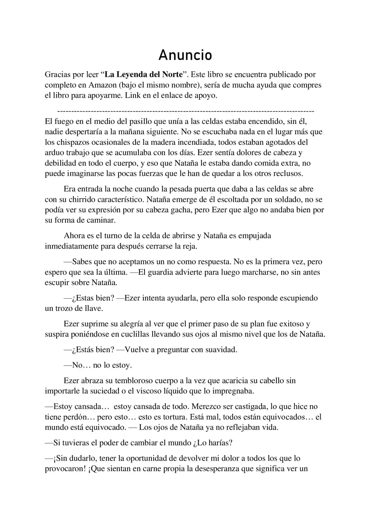 La Leyenda Del Norte (Novela) - Capítulo 124 - Página 1 - LectorTMOo