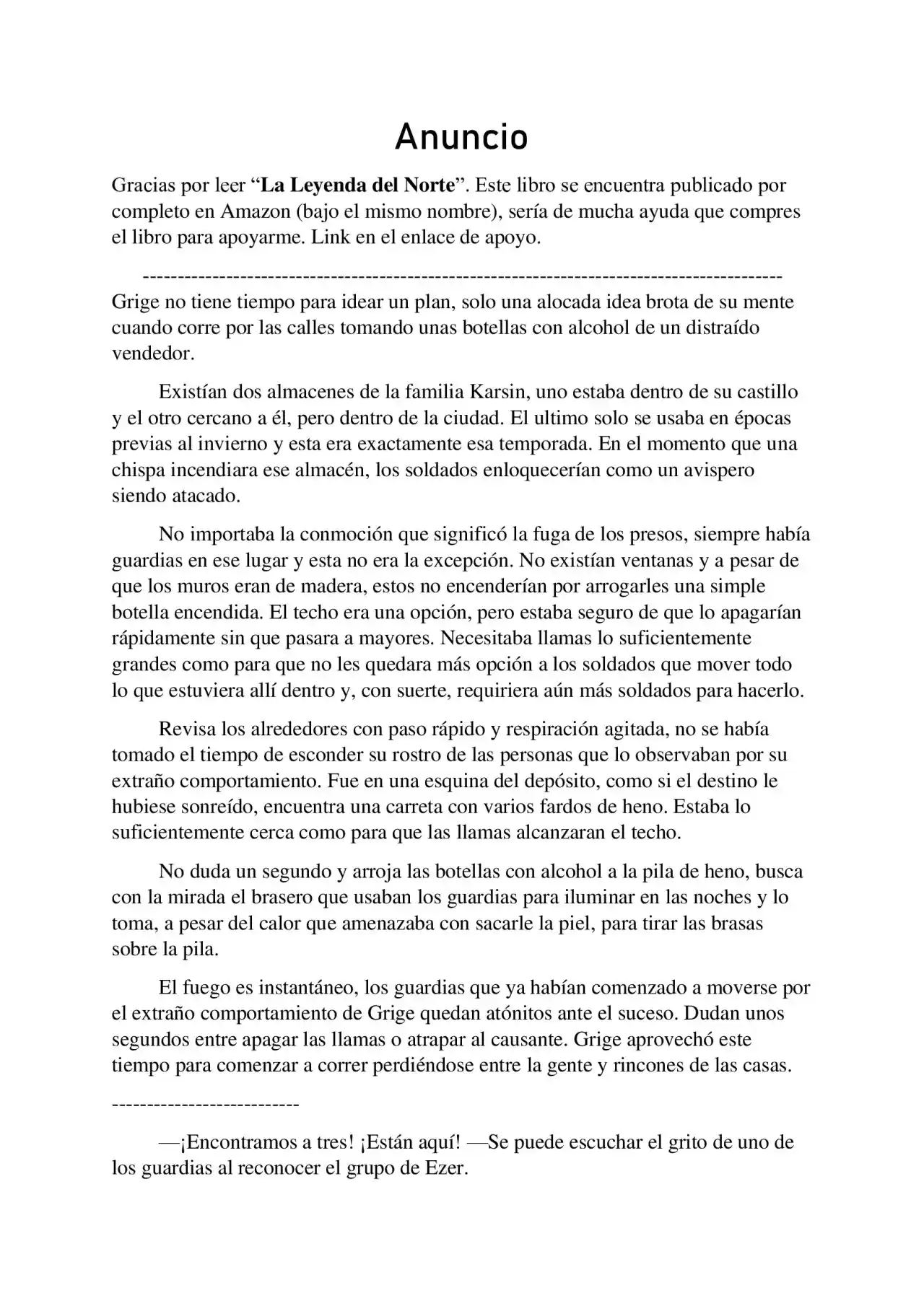 La Leyenda Del Norte (Novela) - Capítulo 127 - Página 1 - LectorTMOo