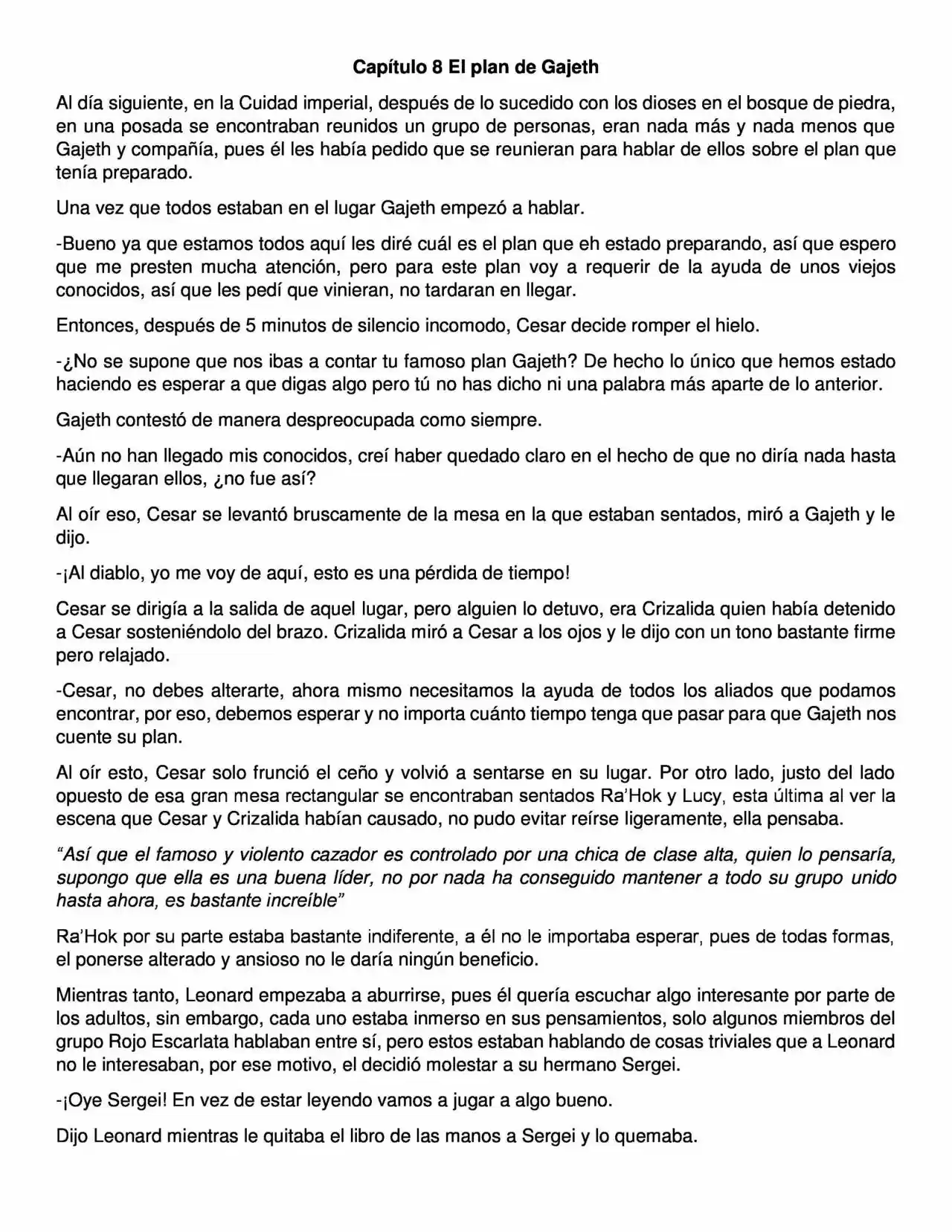 La Leyenda (Novela) - Capítulo 8 - Página 1 - LectorTMOo