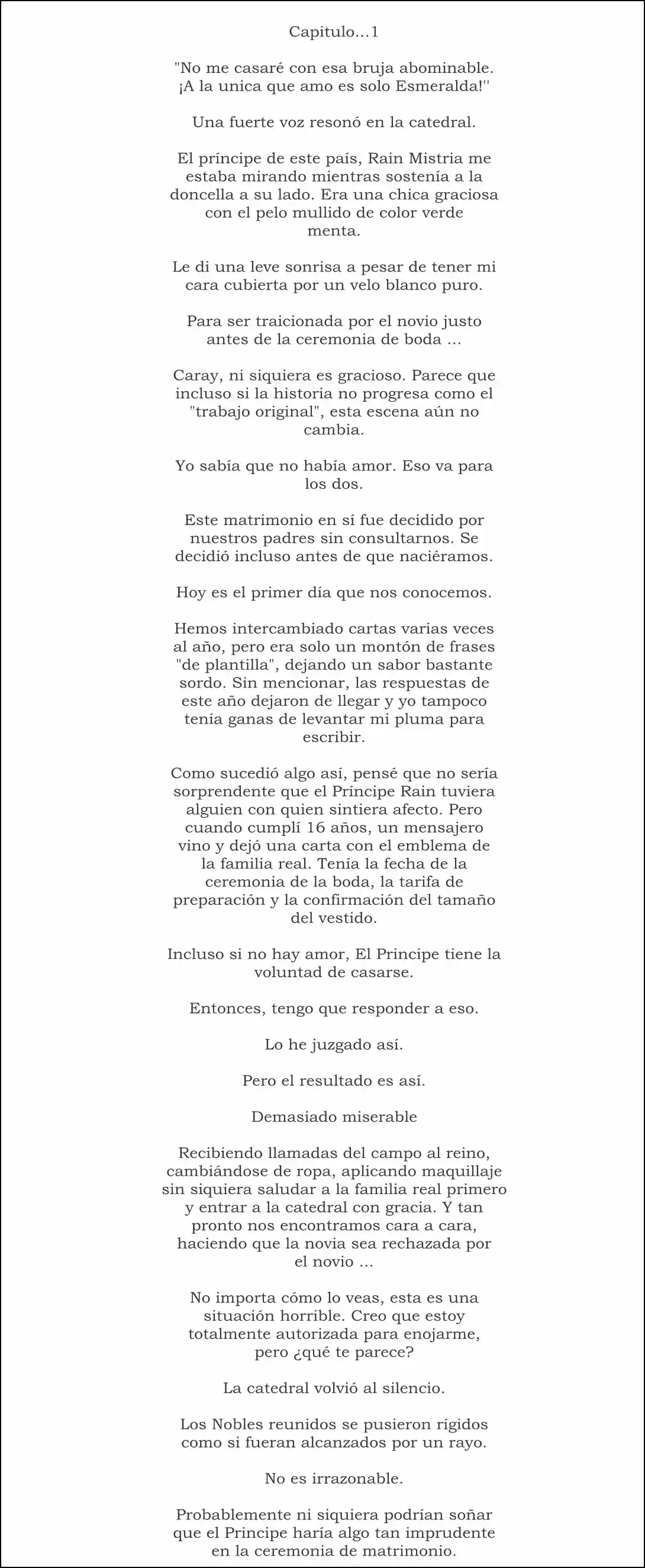 La última Bruja Jefe Mantendrá A Su Pasado Enamorado Hasta El Día De Su Muerte (Novela) - Capítulo 1 - Página 5 - LectorTMOo