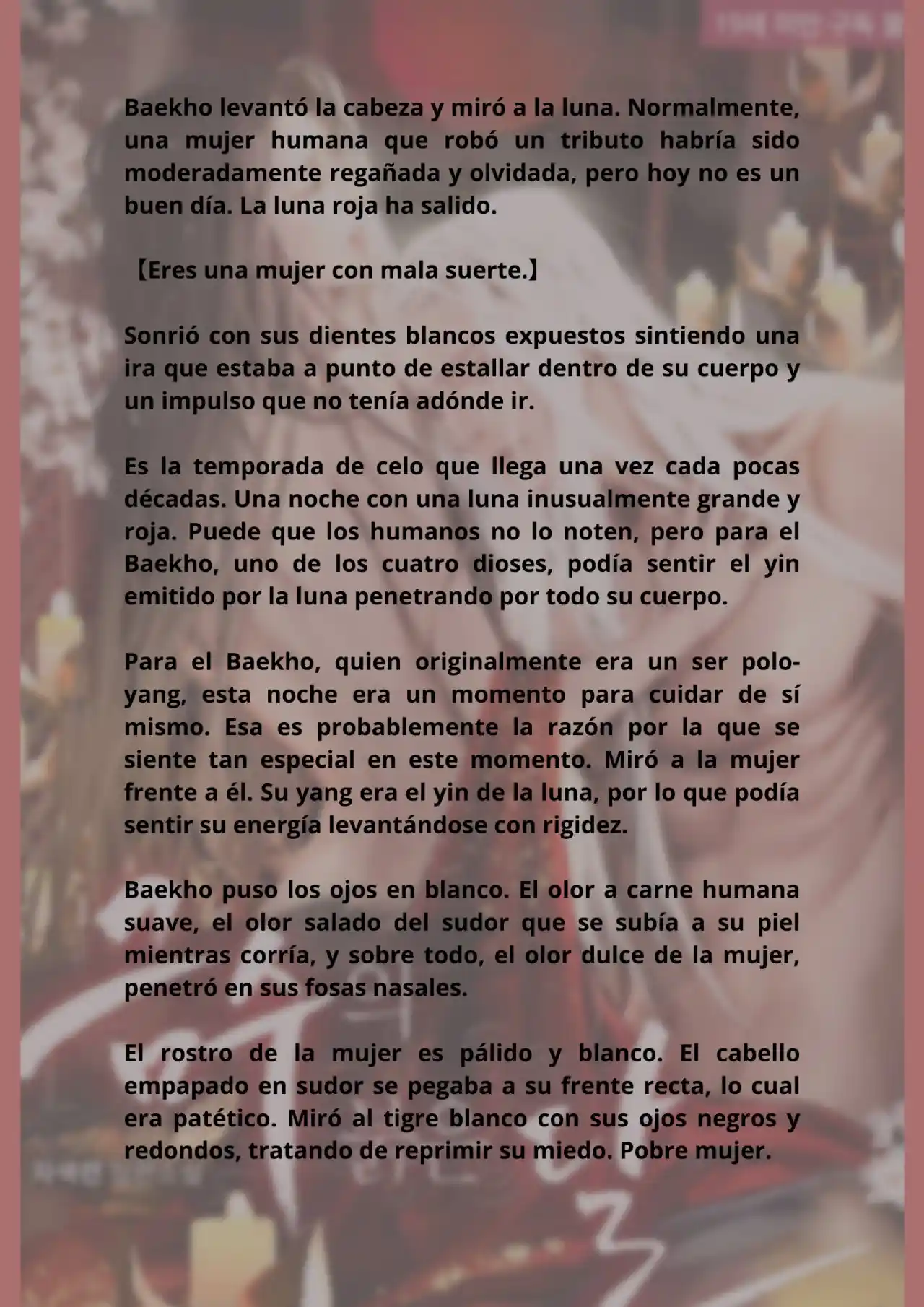La Luna Roja Del Agua Dorada (Novela) - Capítulo 1 - Página 4 - LectorTMOo