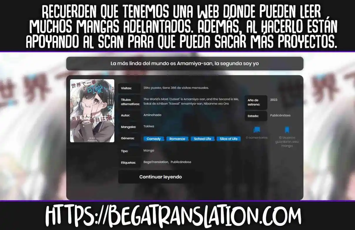La Más Linda Del Mundo Es Amamiya-san, Y La Segunda Soy Yo - Capítulo 7 - Página 4 - LectorTMOo