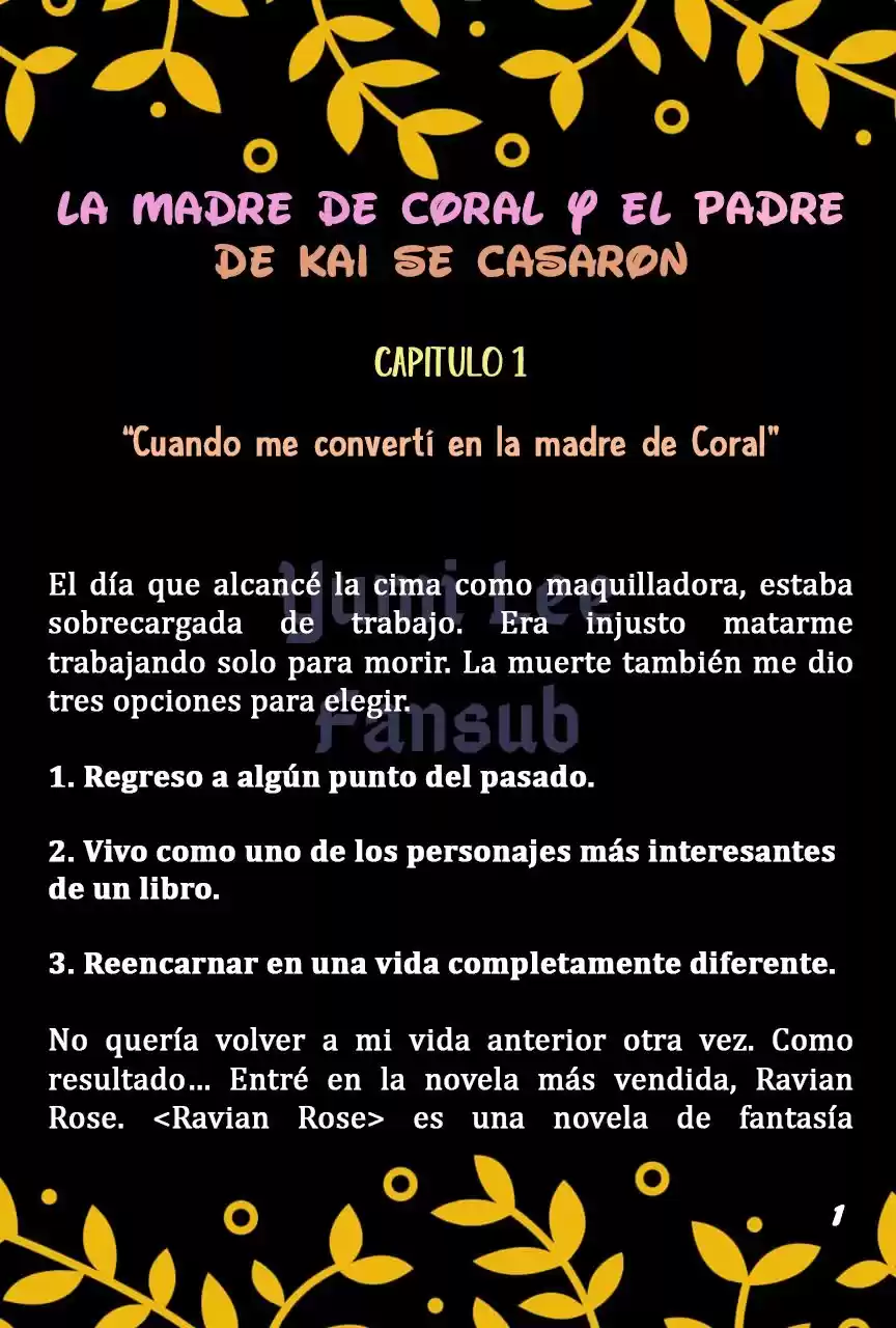 La Madre De Coral Y El Padre De Kai Se Casaron (Novela) - Capítulo 1 - Página 4 - LectorTMOo