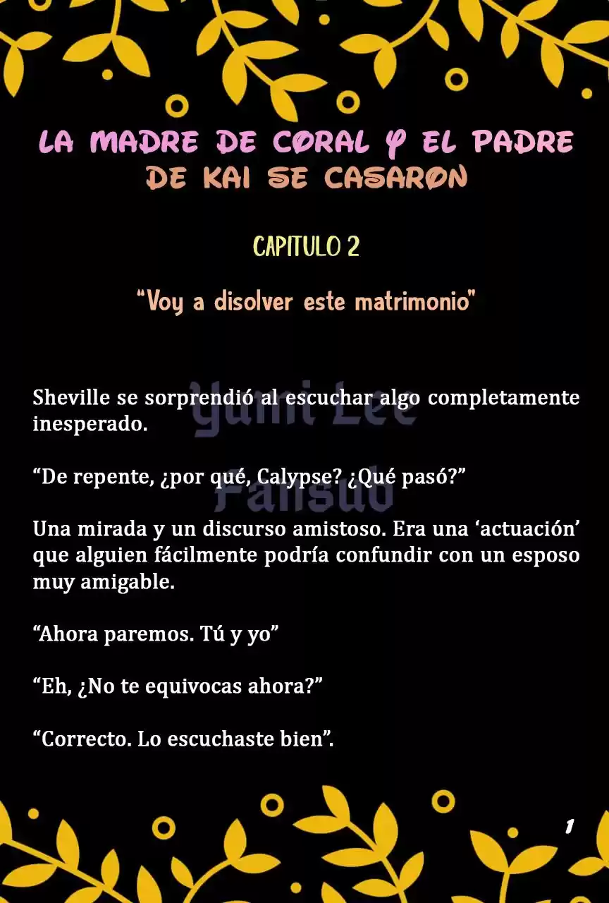 La Madre De Coral Y El Padre De Kai Se Casaron (Novela) - Capítulo 2 - Página 4 - LectorTMOo