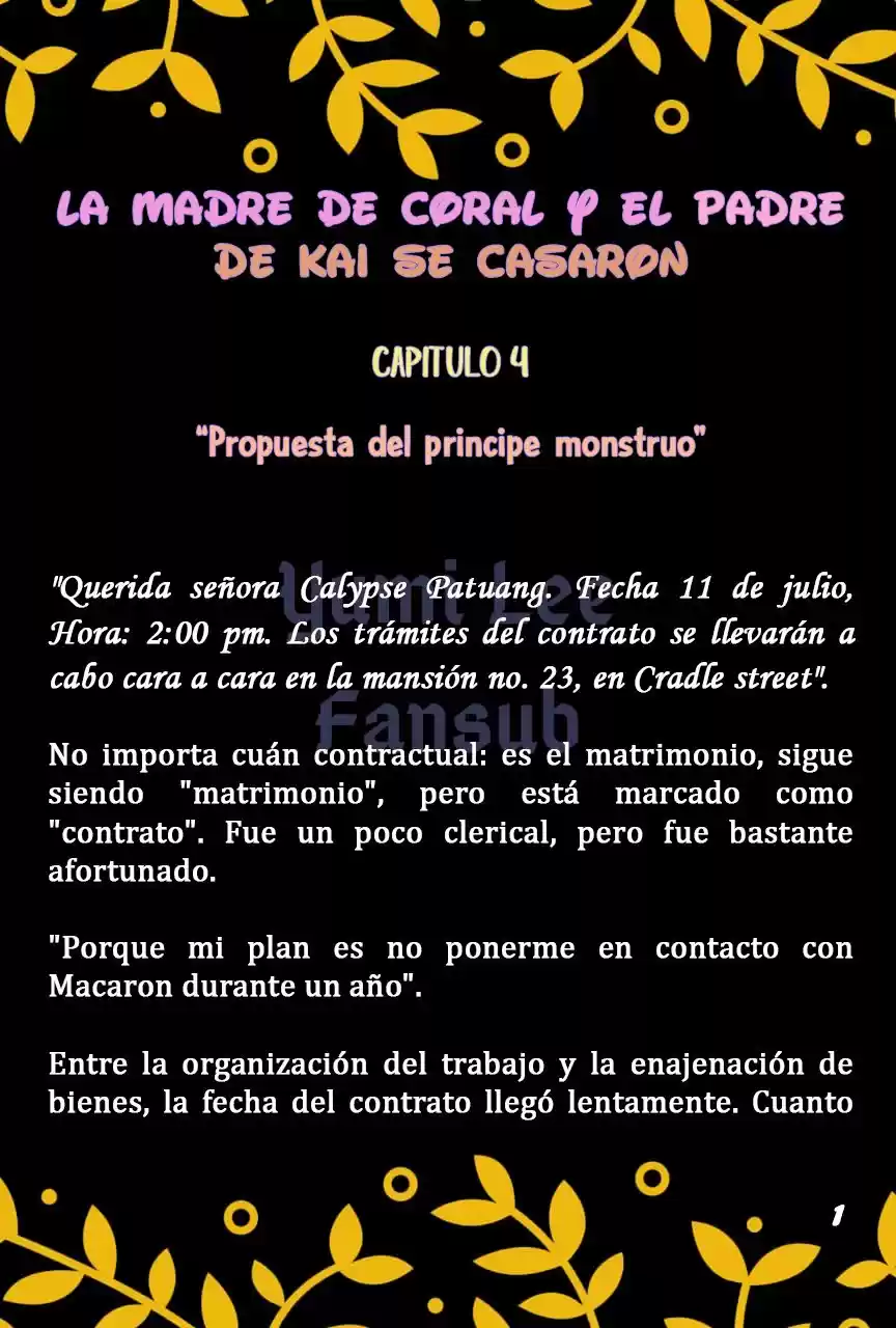 La Madre De Coral Y El Padre De Kai Se Casaron (Novela) - Capítulo 4 - Página 4 - LectorTMOo