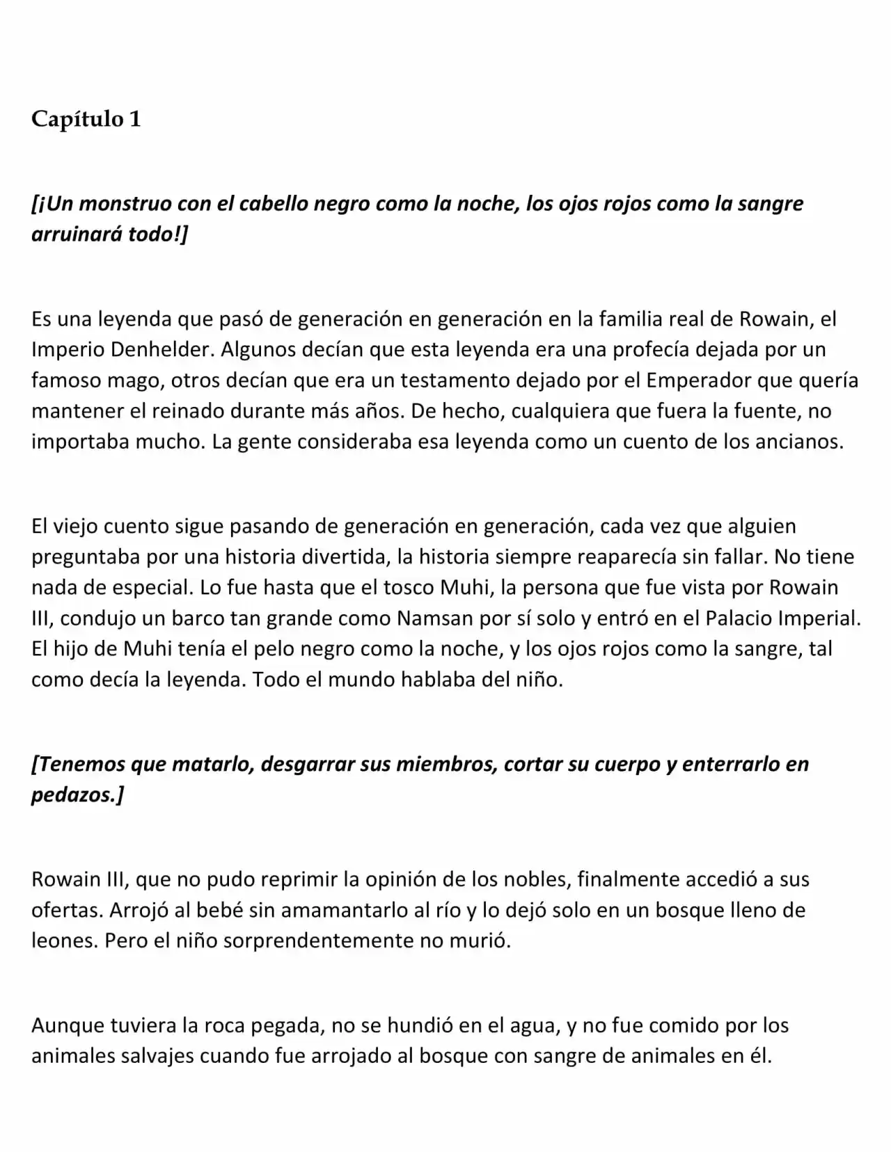 La Muñeca Amada Del Tirano. (Novela) - Capítulo 1 - Página 1 - LectorTMOo