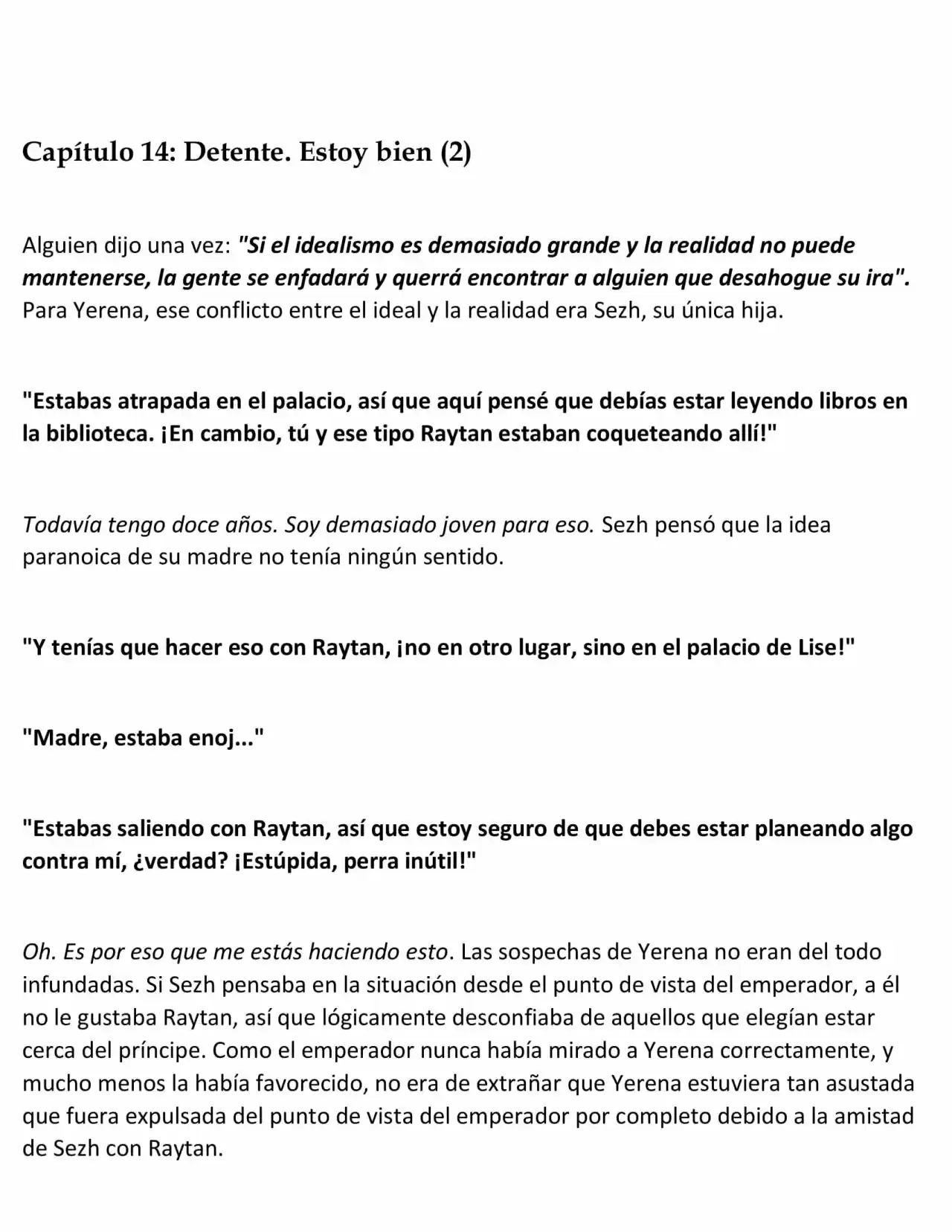 La Muñeca Amada Del Tirano. (Novela) - Capítulo 14 - Página 1 - LectorTMOo
