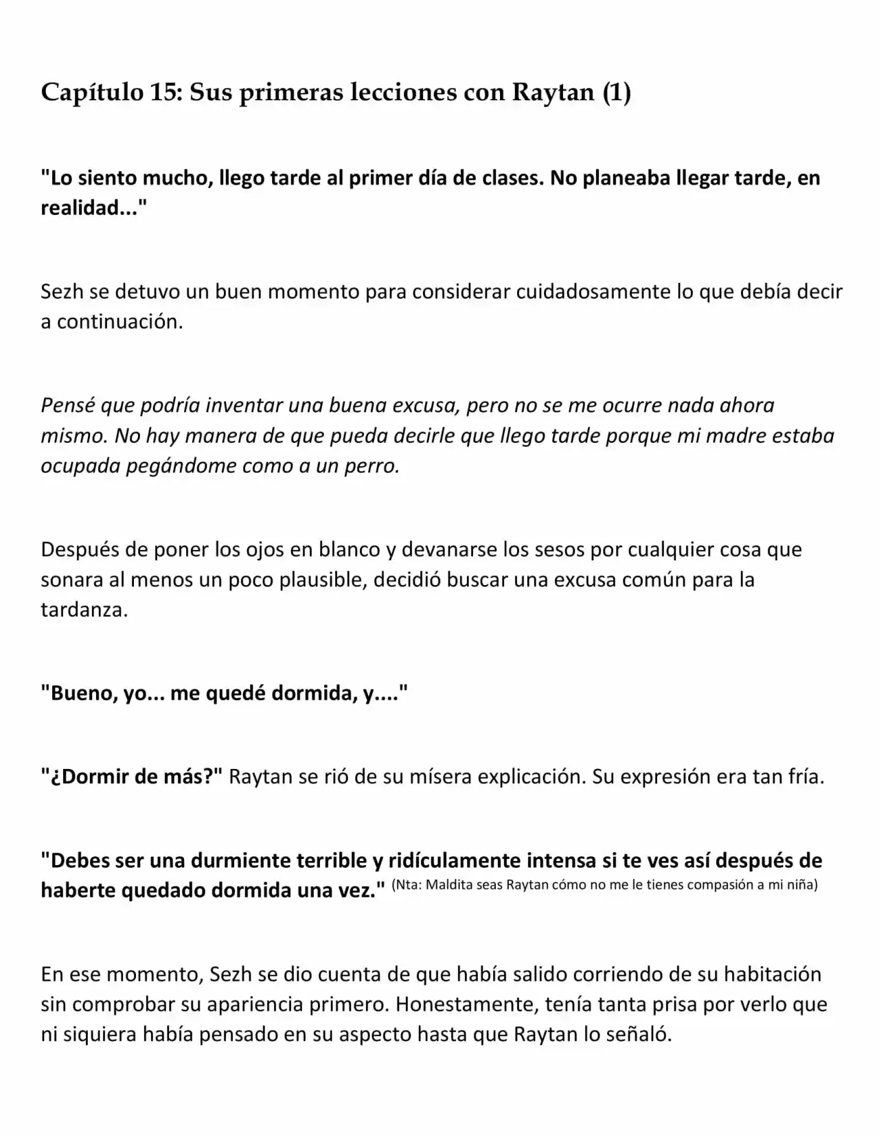 La Muñeca Amada Del Tirano. (Novela) - Capítulo 15 - Página 1 - LectorTMOo