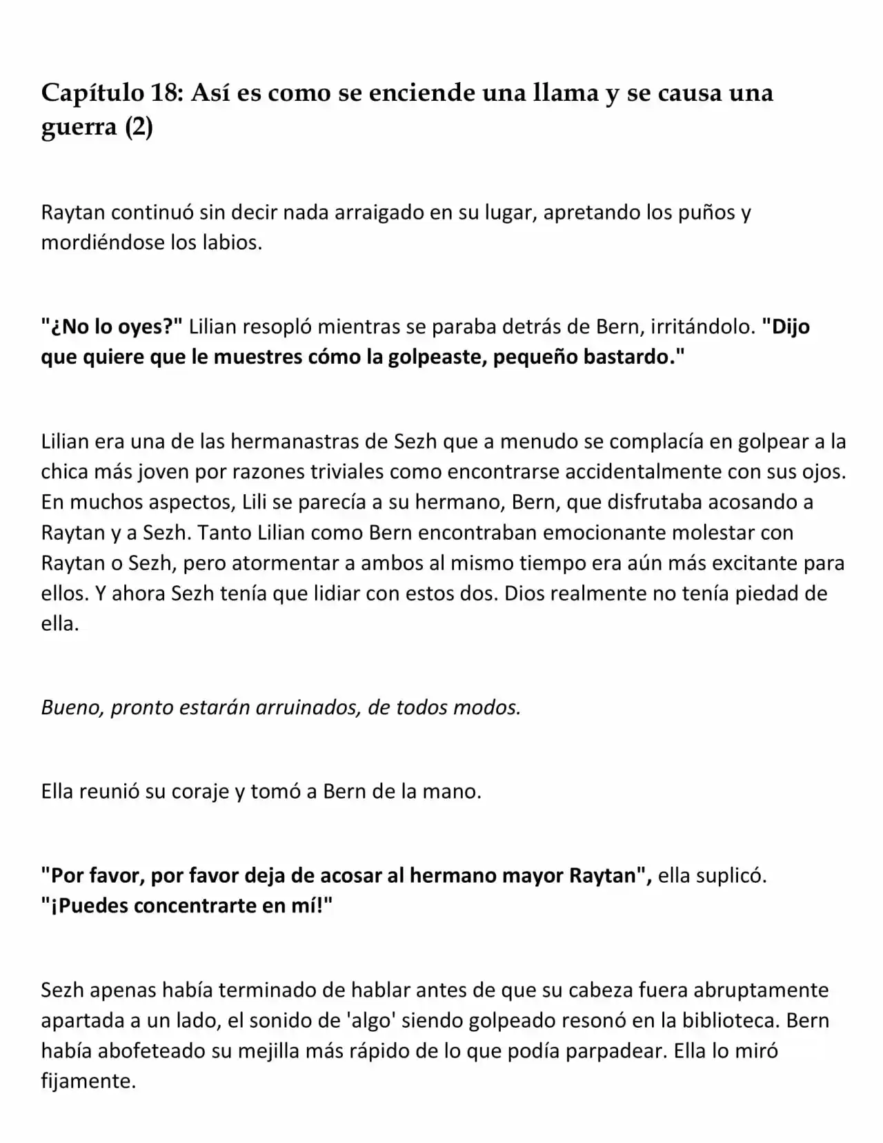 La Muñeca Amada Del Tirano. (Novela) - Capítulo 18 - Página 1 - LectorTMOo