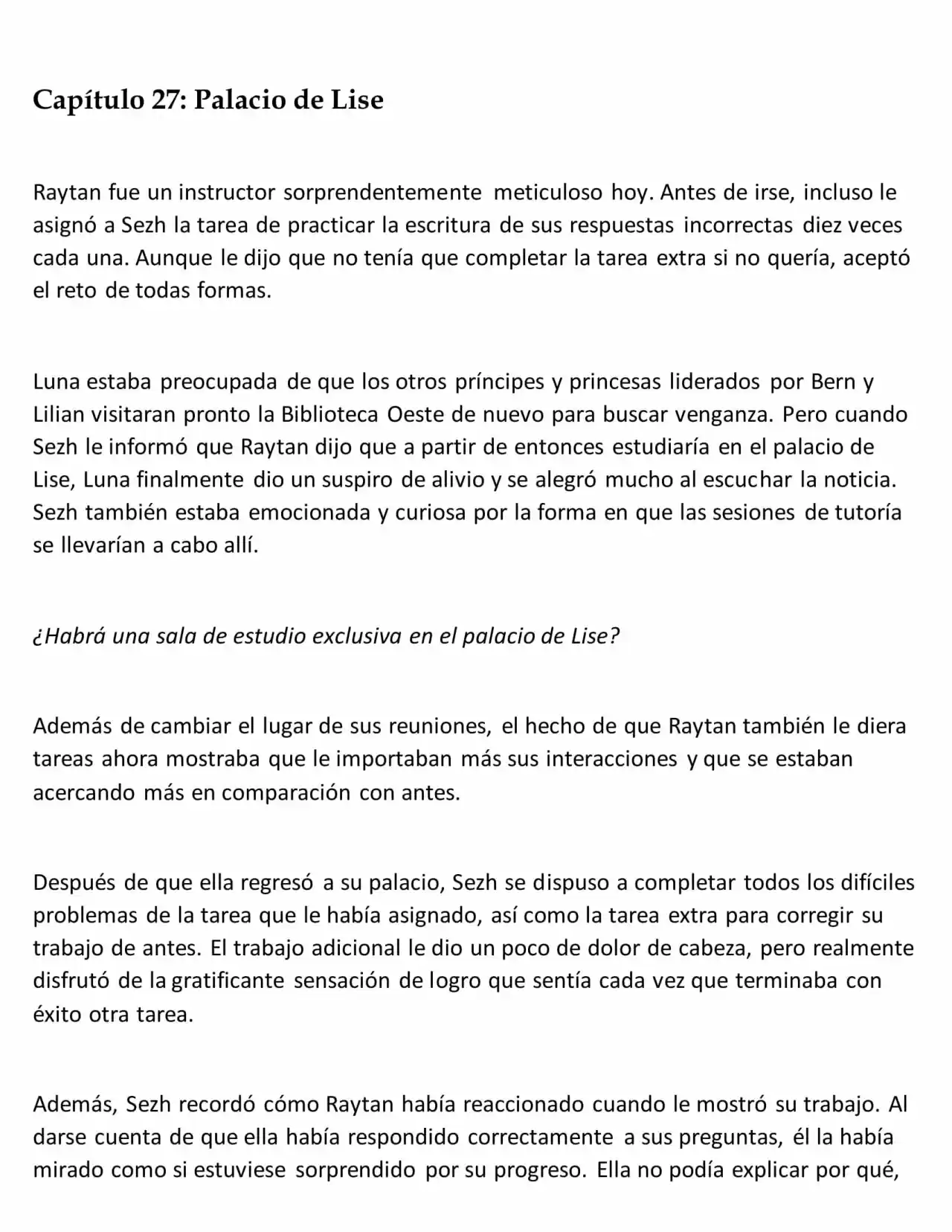 La Muñeca Amada Del Tirano. (Novela) - Capítulo 27 - Página 1 - LectorTMOo
