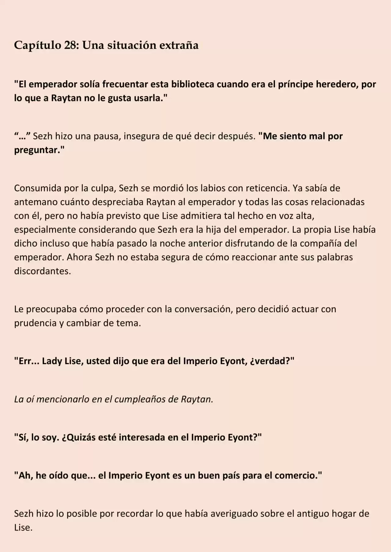 La Muñeca Amada Del Tirano. (Novela) - Capítulo 28 - Página 1 - LectorTMOo