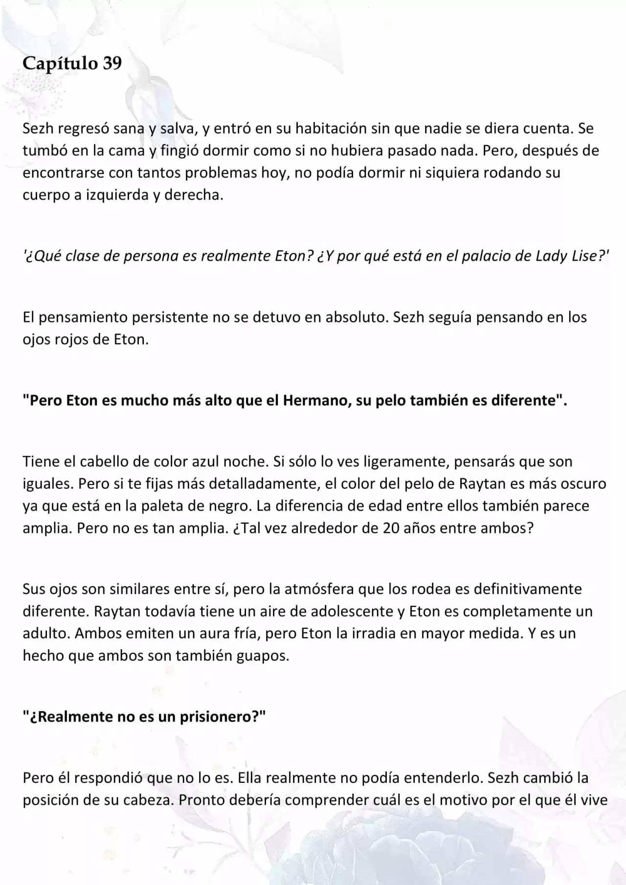 La Muñeca Amada Del Tirano. (Novela) - Capítulo 39 - Página 1 - LectorTMOo