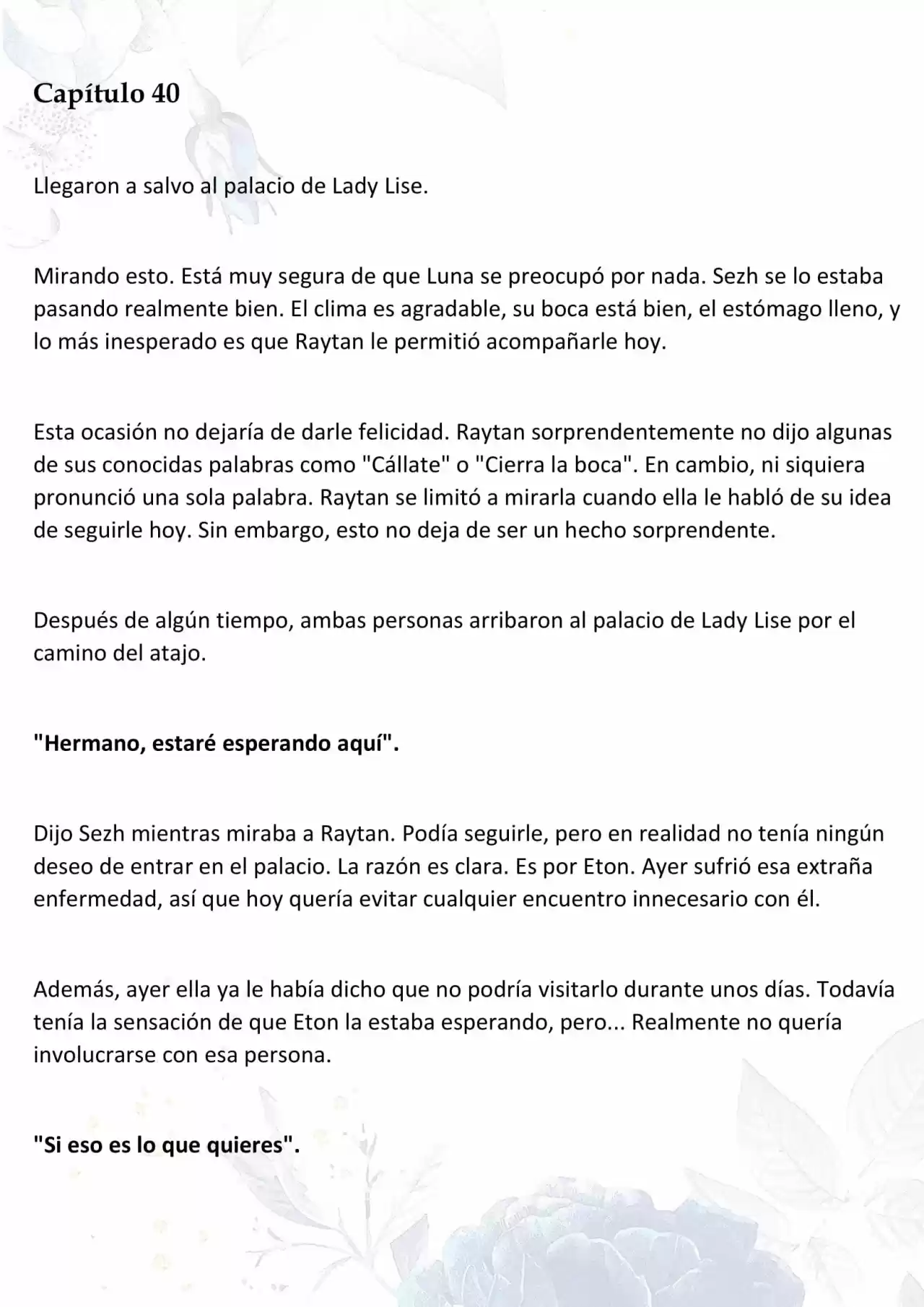 La Muñeca Amada Del Tirano. (Novela) - Capítulo 40 - Página 1 - LectorTMOo
