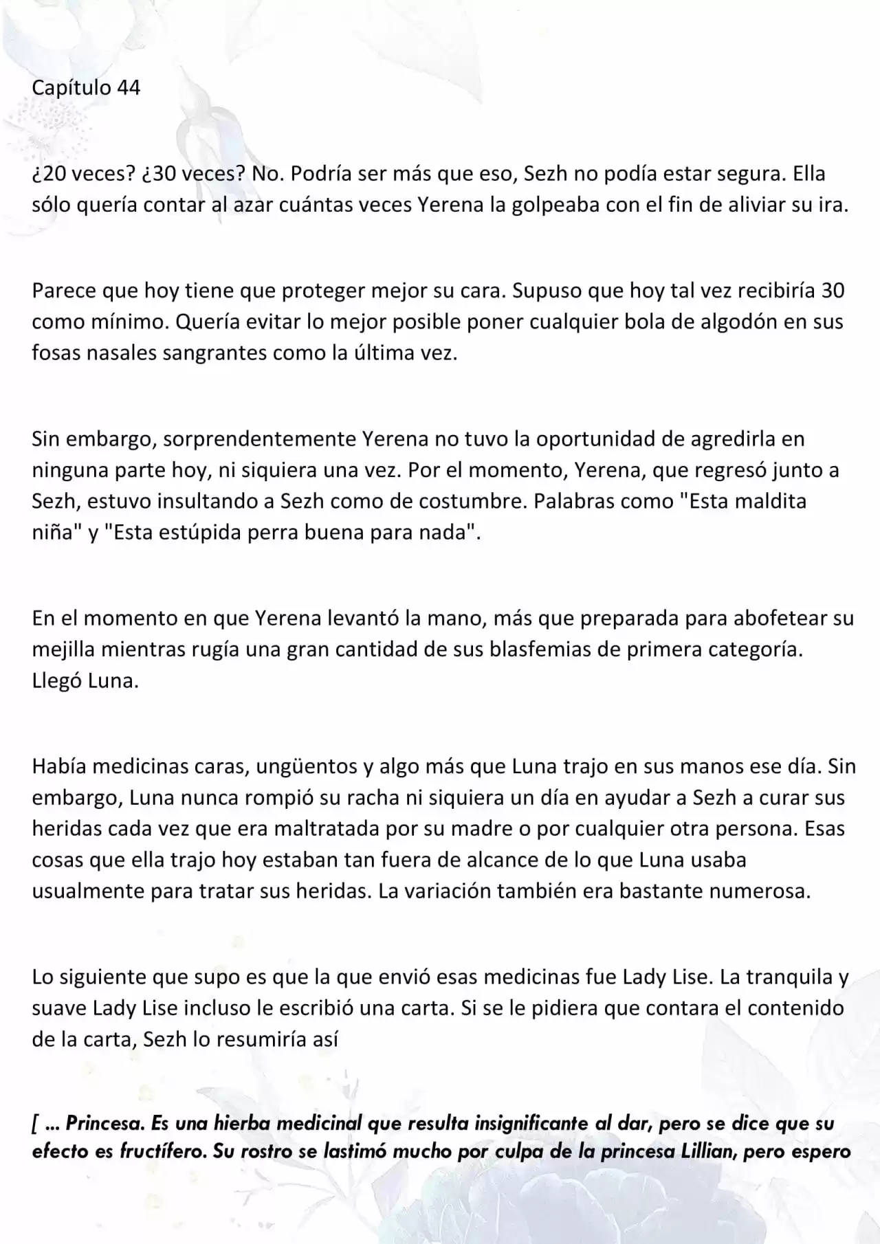 La Muñeca Amada Del Tirano. (Novela) - Capítulo 44 - Página 1 - LectorTMOo