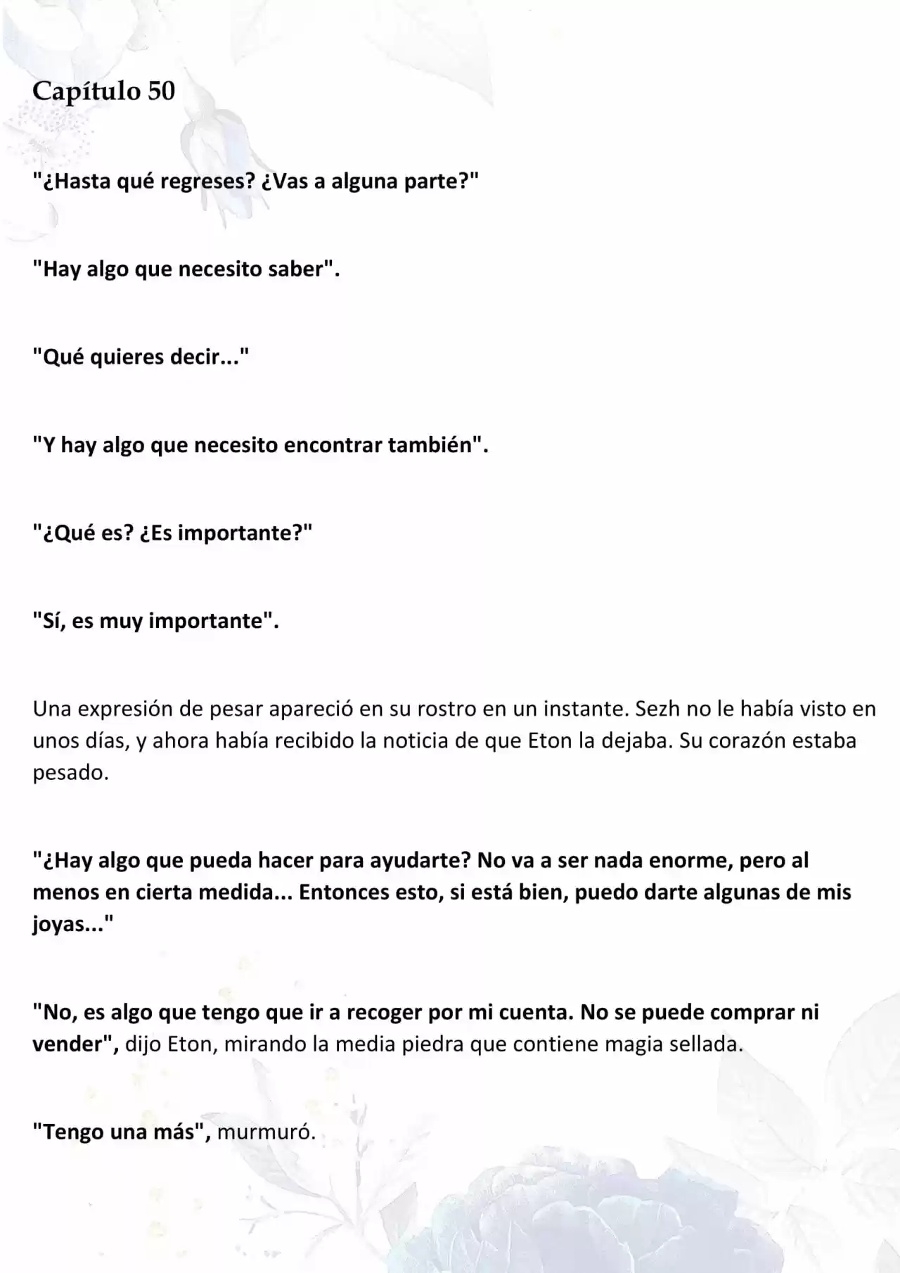 La Muñeca Amada Del Tirano. (Novela) - Capítulo 50 - Página 1 - LectorTMOo
