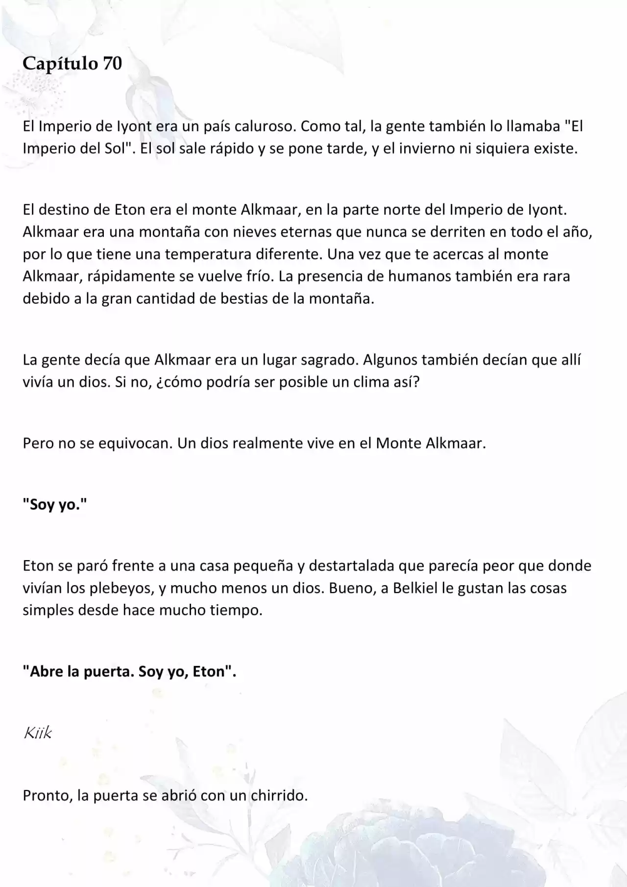 La Muñeca Amada Del Tirano. (Novela) - Capítulo 70 - Página 1 - LectorTMOo
