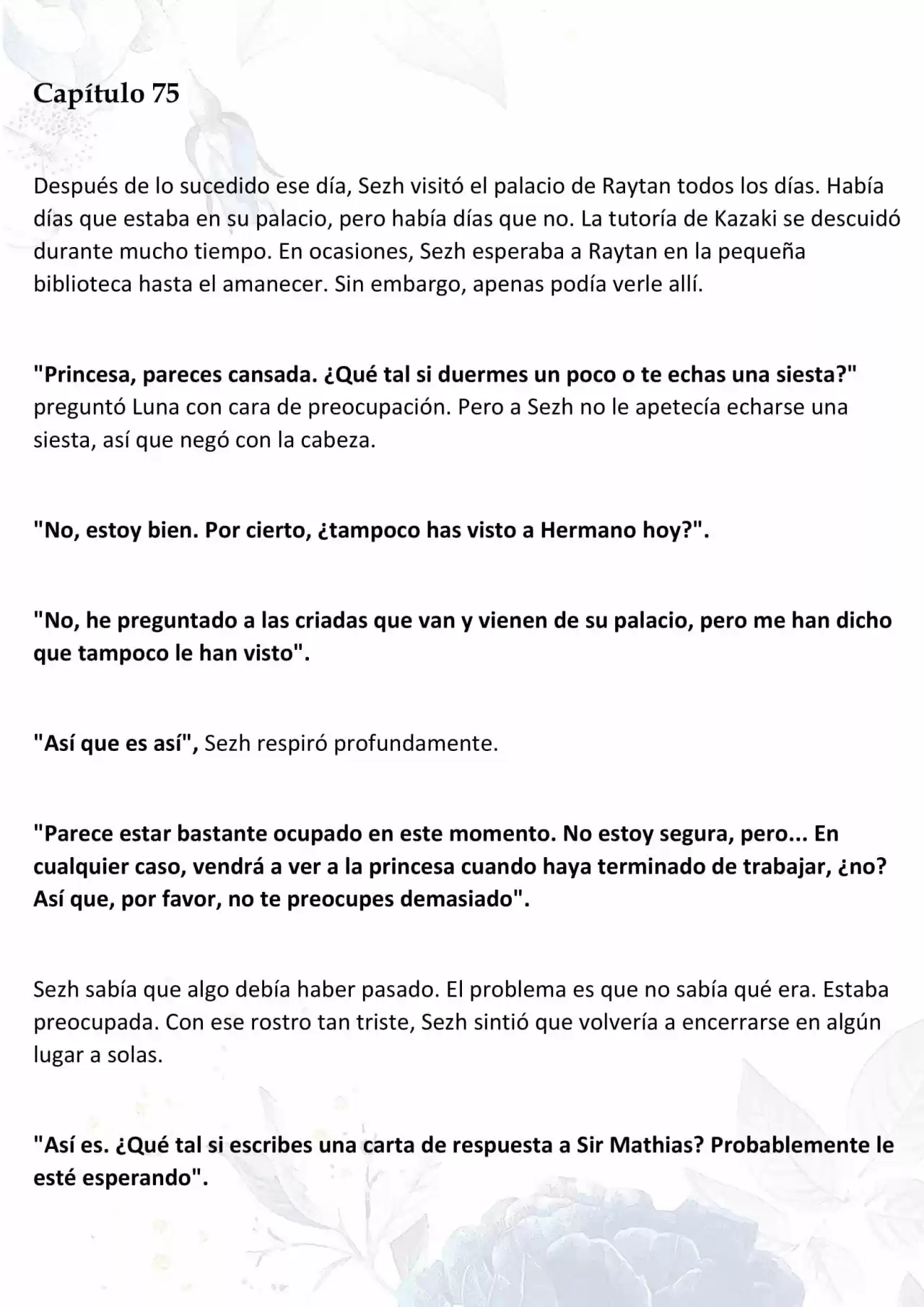 La Muñeca Amada Del Tirano. (Novela) - Capítulo 75 - Página 1 - LectorTMOo