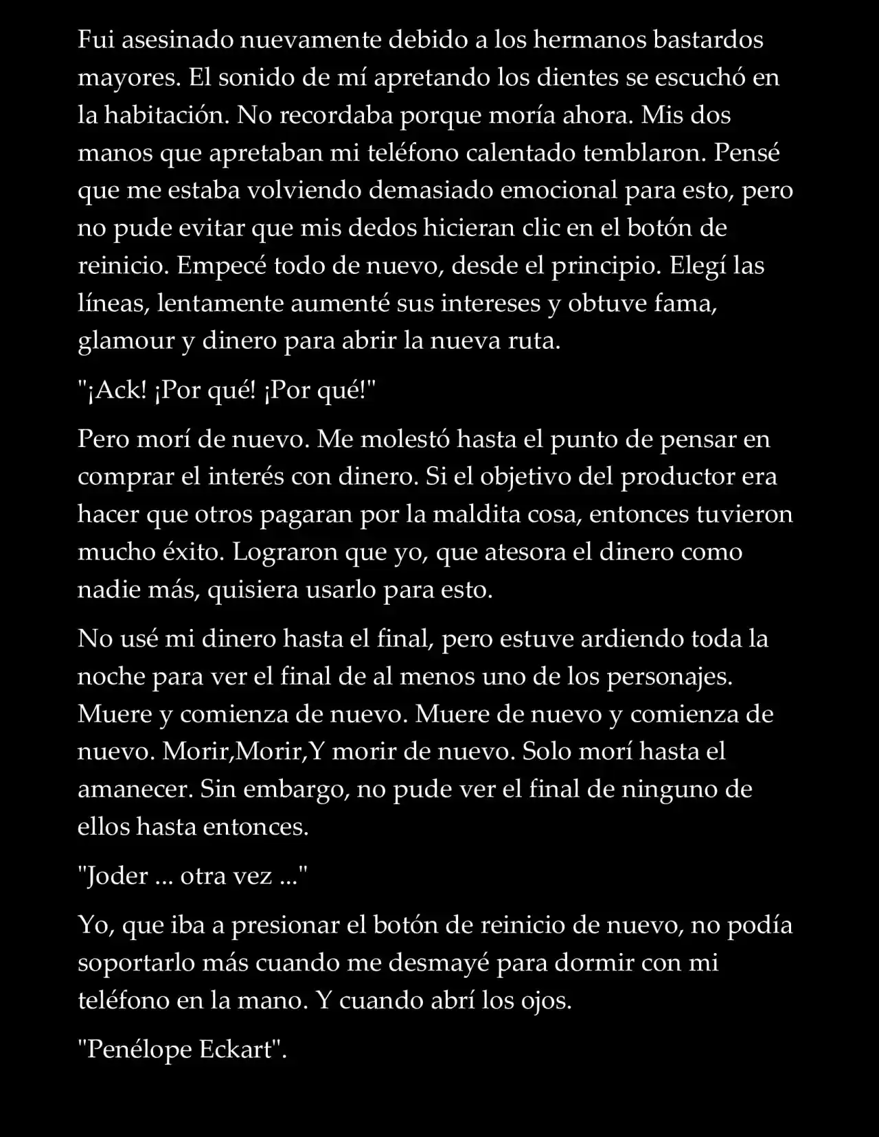 LA MUERTE ES EL ÚNICO FINAL PARA LA VILLANA (Novela) - Capítulo 1 - Página 11 - LectorTMOo