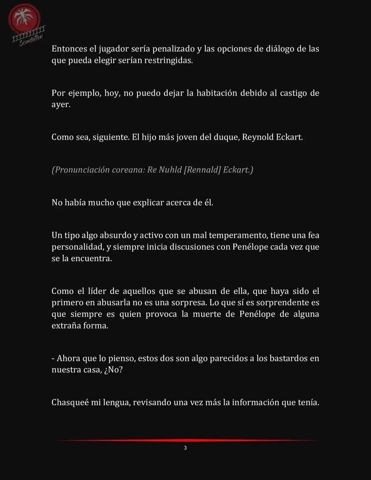 LA MUERTE ES EL ÚNICO FINAL PARA LA VILLANA (Novela) - Capítulo 4 - Página 3 - LectorTMOo