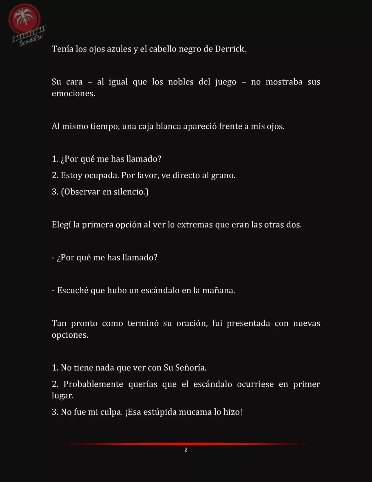 LA MUERTE ES EL ÚNICO FINAL PARA LA VILLANA (Novela) - Capítulo 5 - Página 2 - LectorTMOo