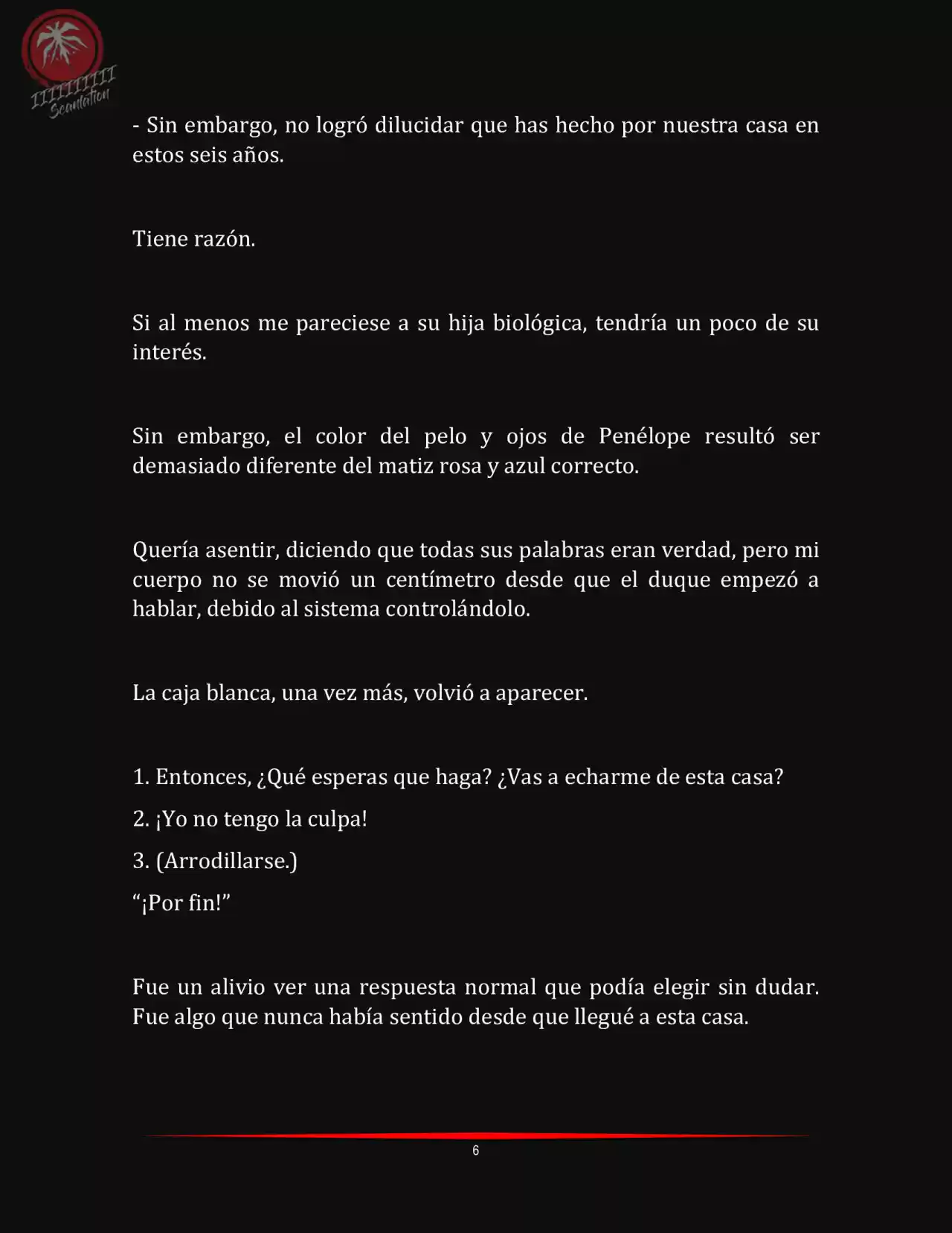 LA MUERTE ES EL ÚNICO FINAL PARA LA VILLANA (Novela) - Capítulo 5 - Página 6 - LectorTMOo