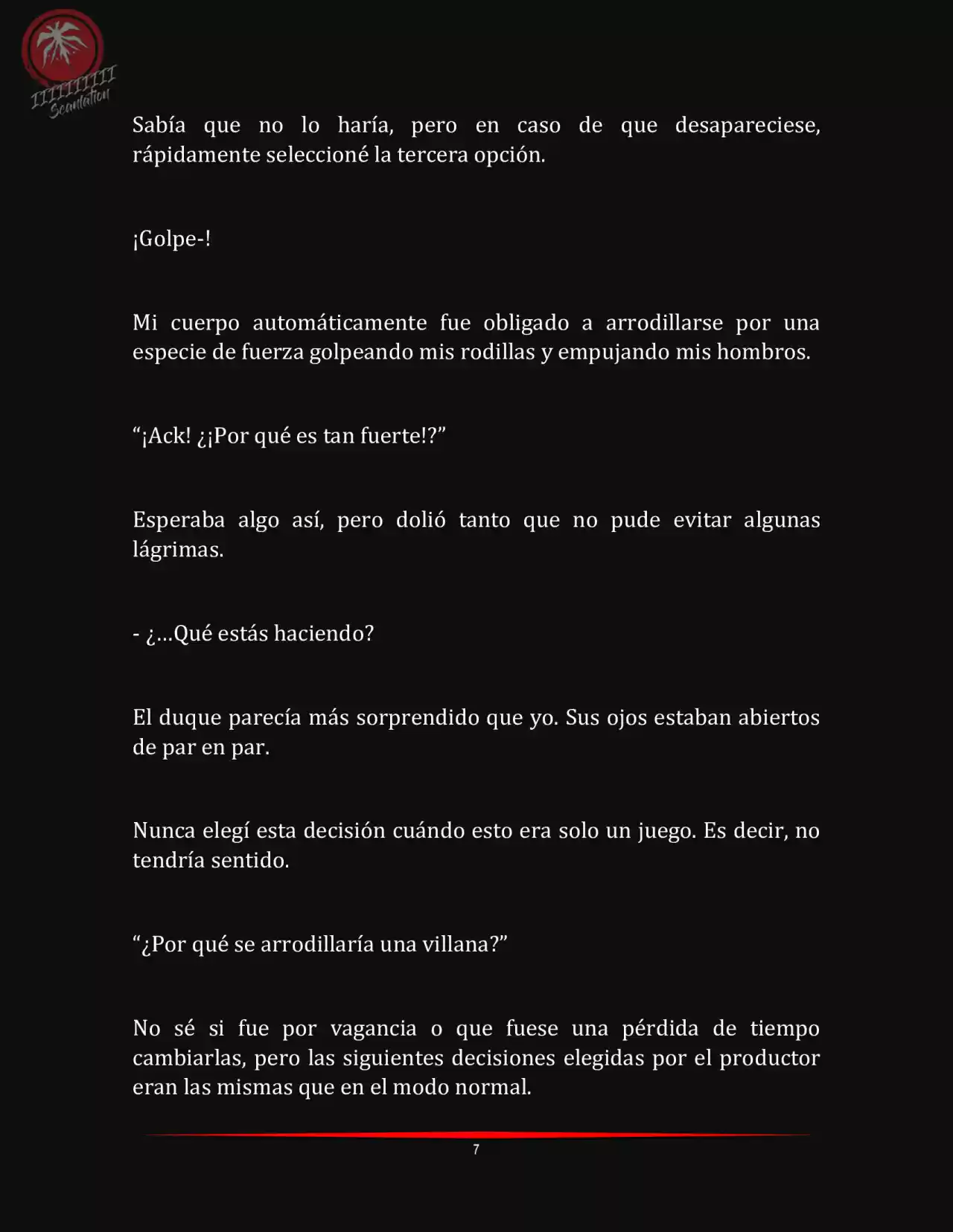 LA MUERTE ES EL ÚNICO FINAL PARA LA VILLANA (Novela) - Capítulo 5 - Página 7 - LectorTMOo