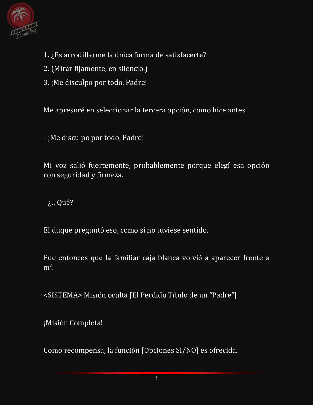 LA MUERTE ES EL ÚNICO FINAL PARA LA VILLANA (Novela) - Capítulo 5 - Página 8 - LectorTMOo