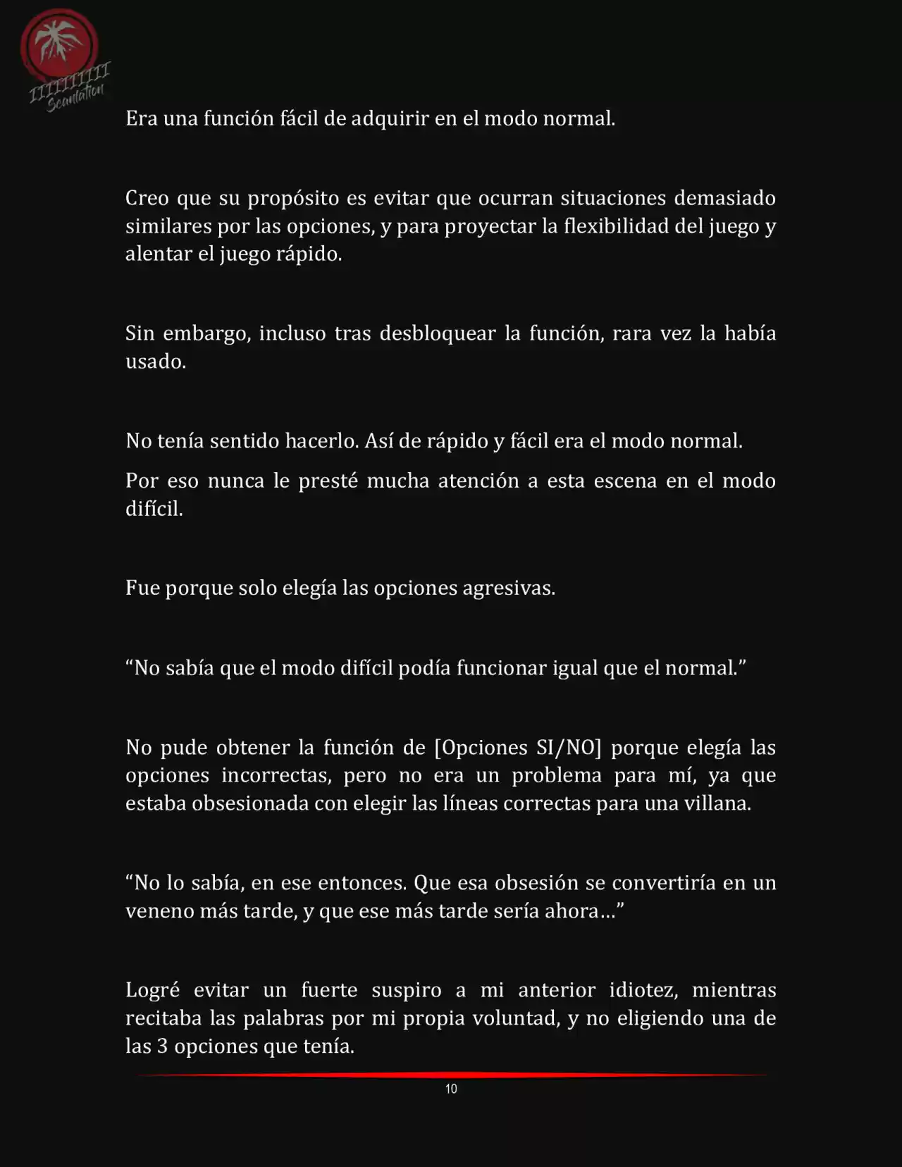 LA MUERTE ES EL ÚNICO FINAL PARA LA VILLANA (Novela) - Capítulo 5 - Página 10 - LectorTMOo