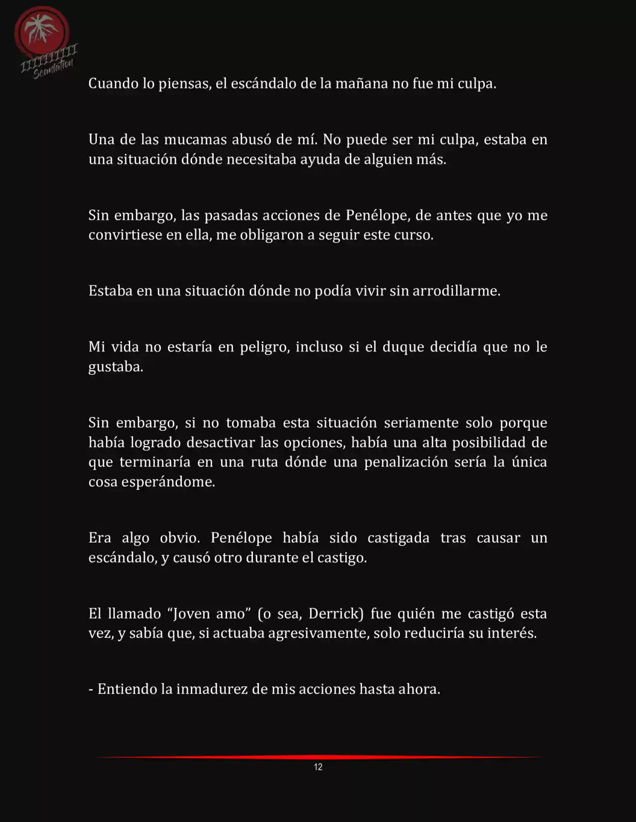 LA MUERTE ES EL ÚNICO FINAL PARA LA VILLANA (Novela) - Capítulo 5 - Página 12 - LectorTMOo