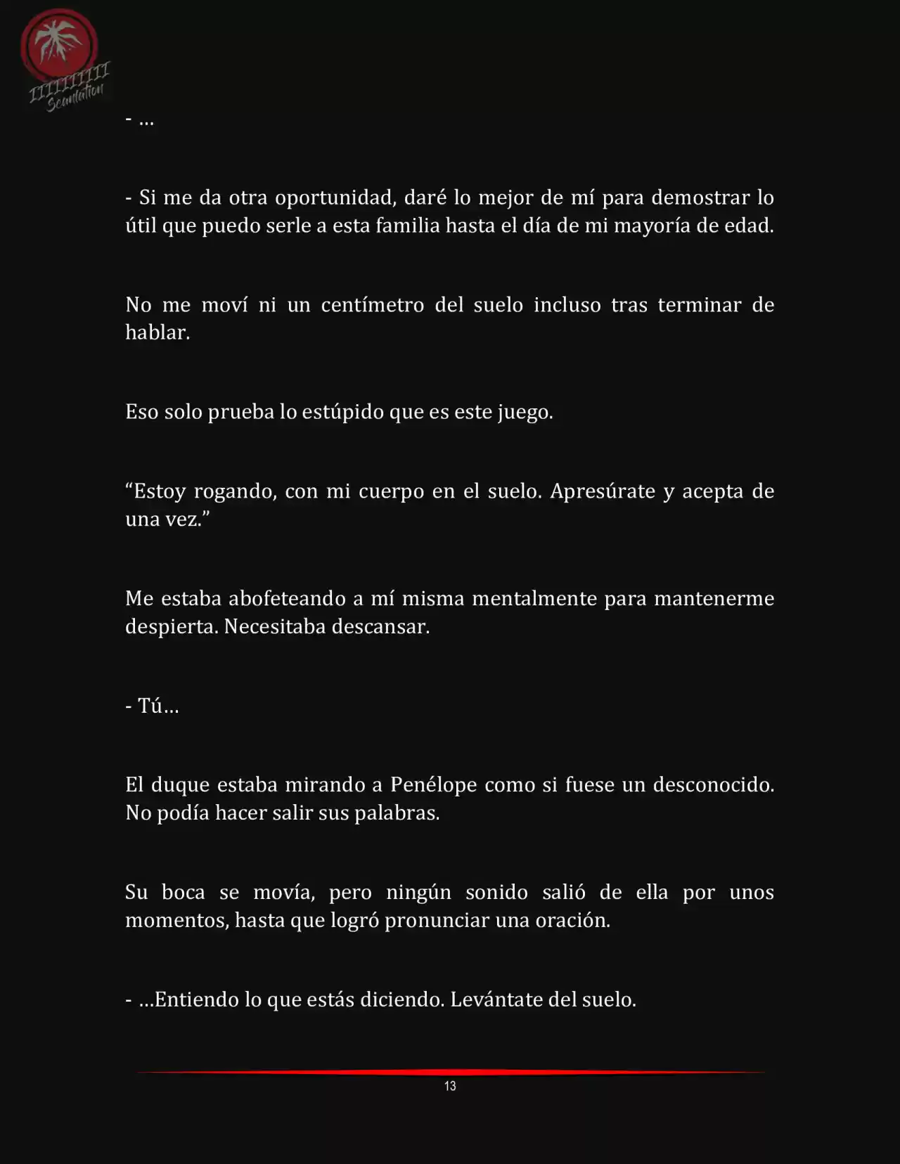 LA MUERTE ES EL ÚNICO FINAL PARA LA VILLANA (Novela) - Capítulo 5 - Página 13 - LectorTMOo