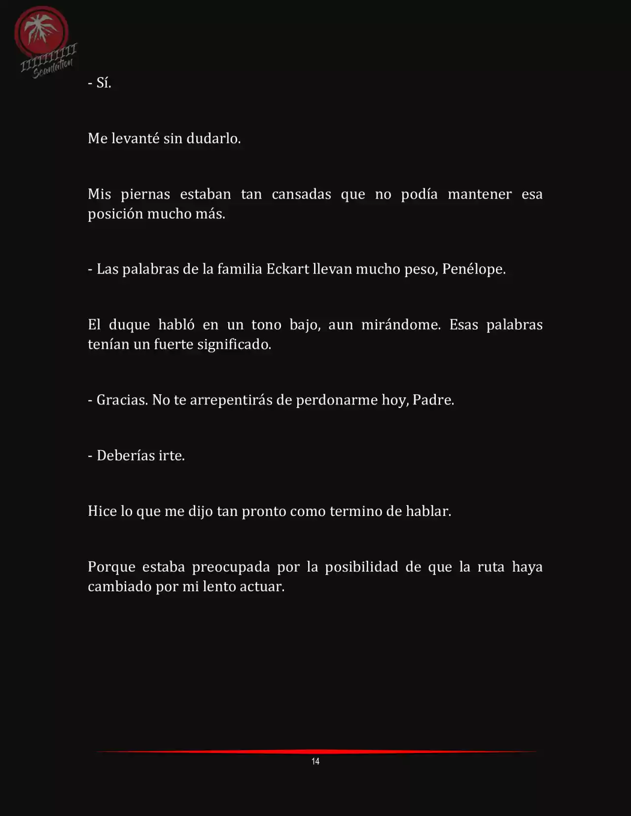 LA MUERTE ES EL ÚNICO FINAL PARA LA VILLANA (Novela) - Capítulo 5 - Página 14 - LectorTMOo