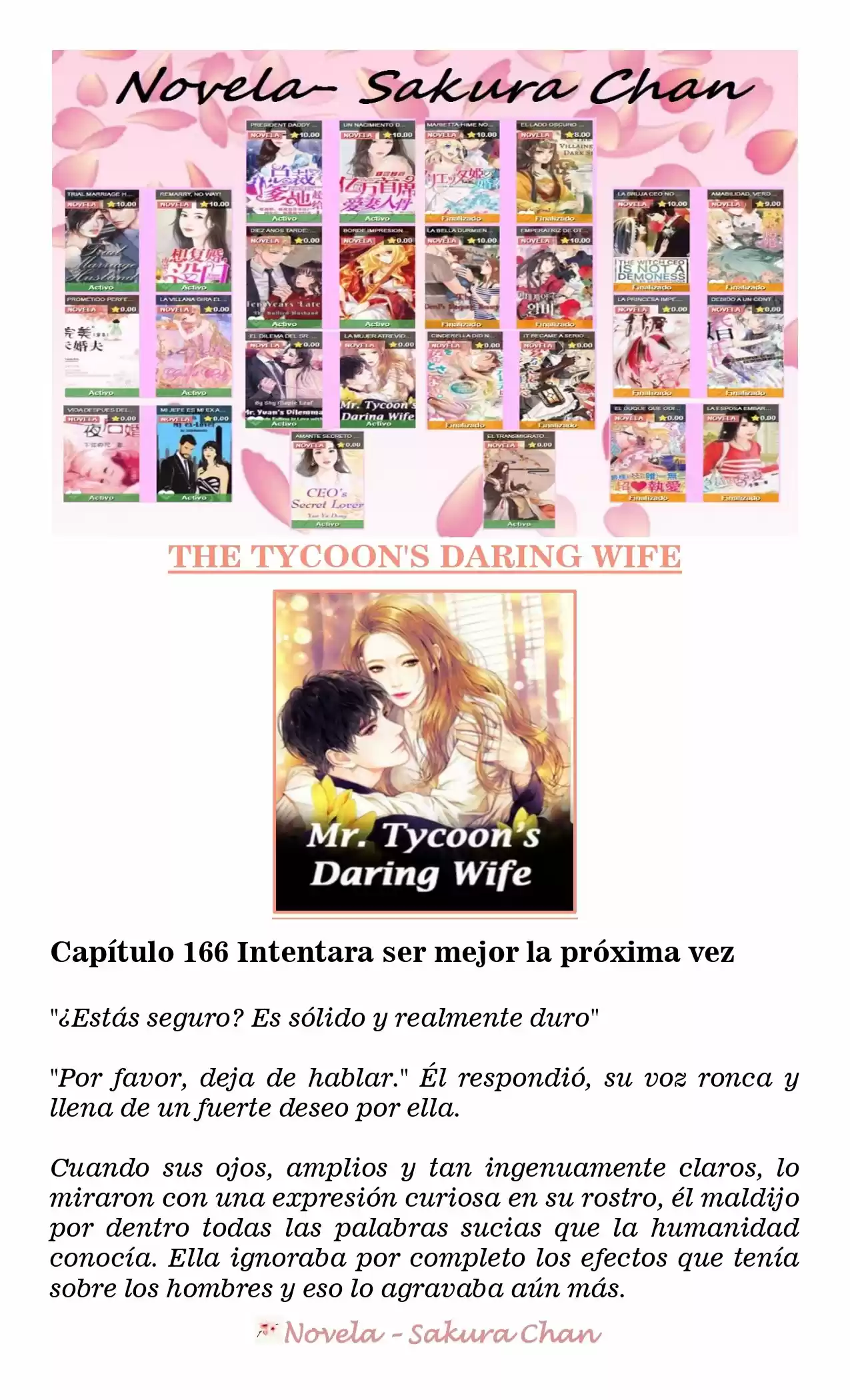 La Mujer Atrevida Del Magnate (Novela) - Capítulo 166 - Página 1 - LectorTMOo