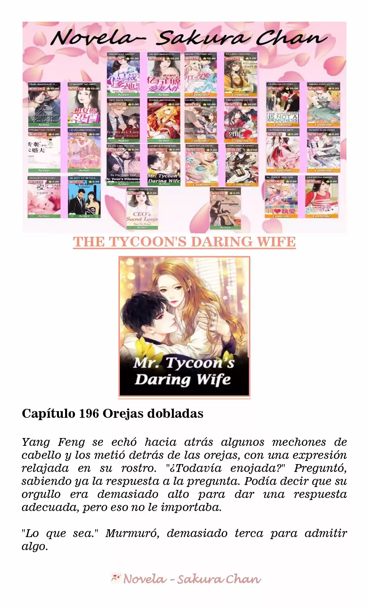 La Mujer Atrevida Del Magnate (Novela) - Capítulo 196 - Página 1 - LectorTMOo