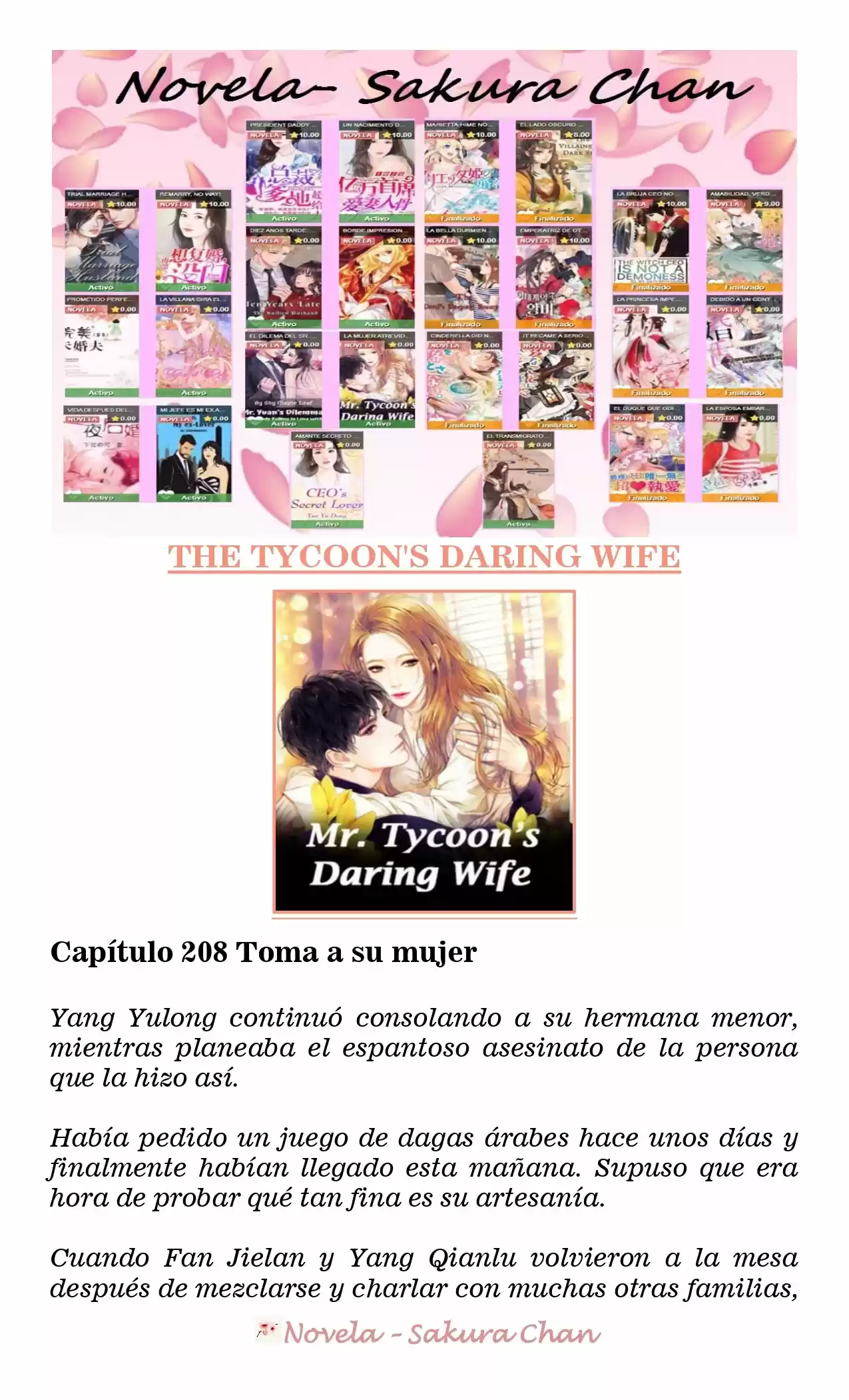 La Mujer Atrevida Del Magnate (Novela) - Capítulo 208 - Página 1 - LectorTMOo