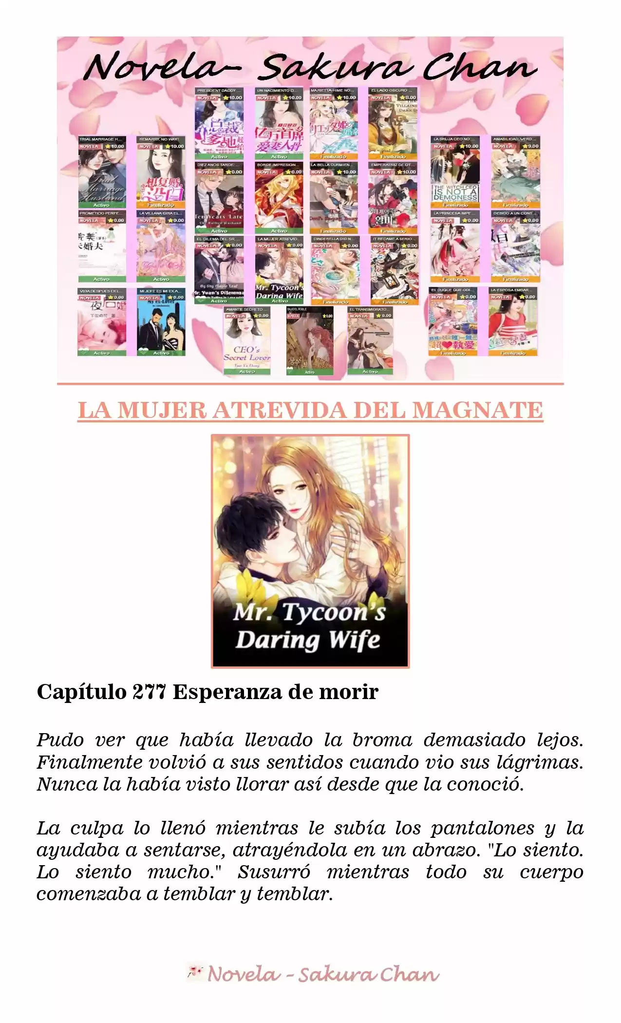 La Mujer Atrevida Del Magnate (Novela) - Capítulo 277 - Página 1 - LectorTMOo
