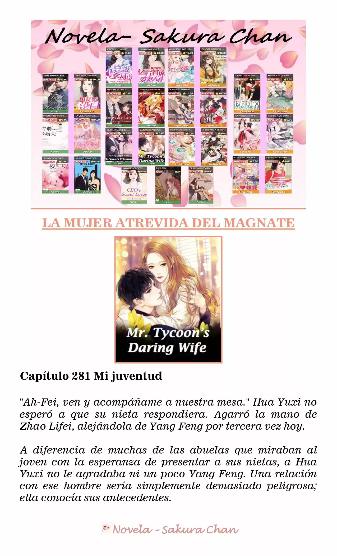 La Mujer Atrevida Del Magnate (Novela) - Capítulo 281 - Página 1 - LectorTMOo